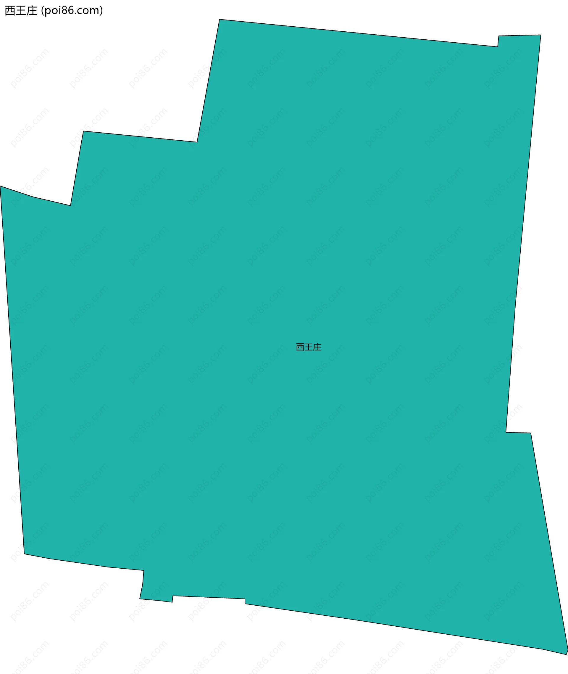 西王庄边界地图