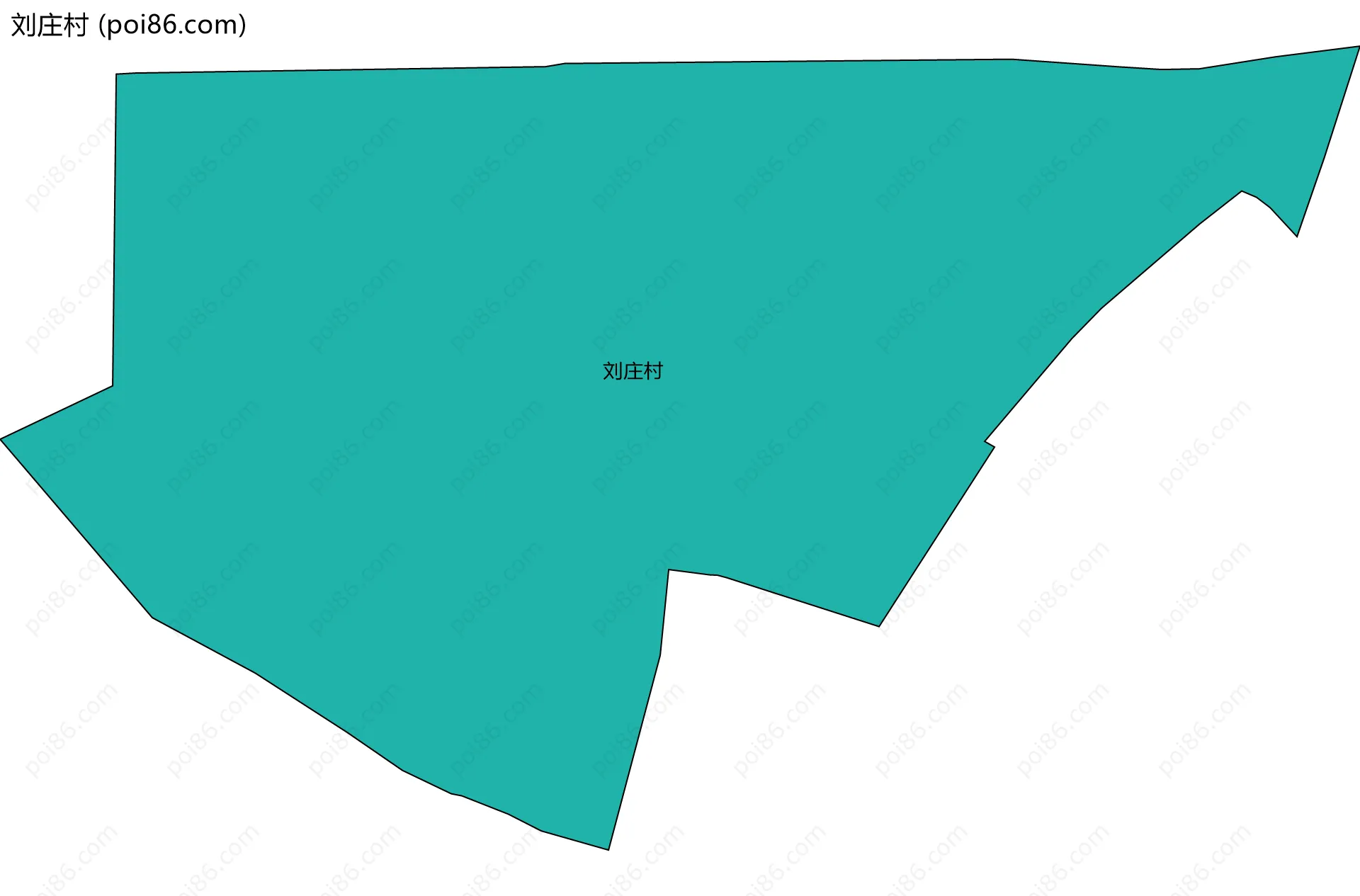 刘庄村边界地图