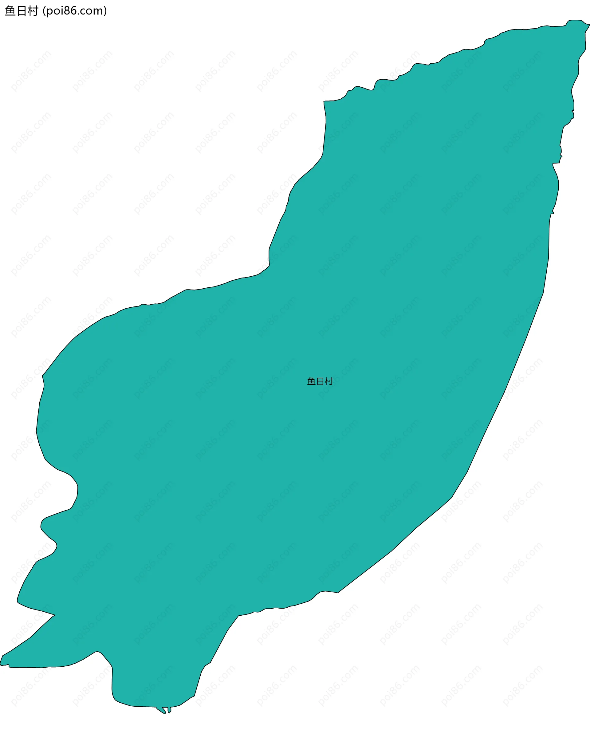 鱼日村边界地图