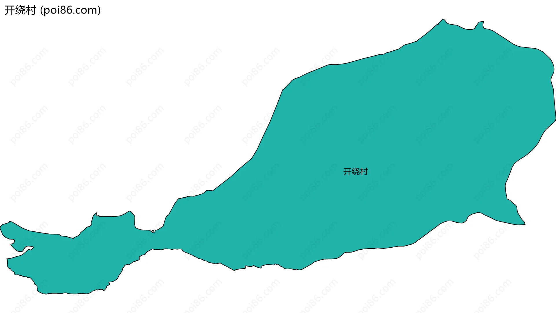 开绕村边界地图