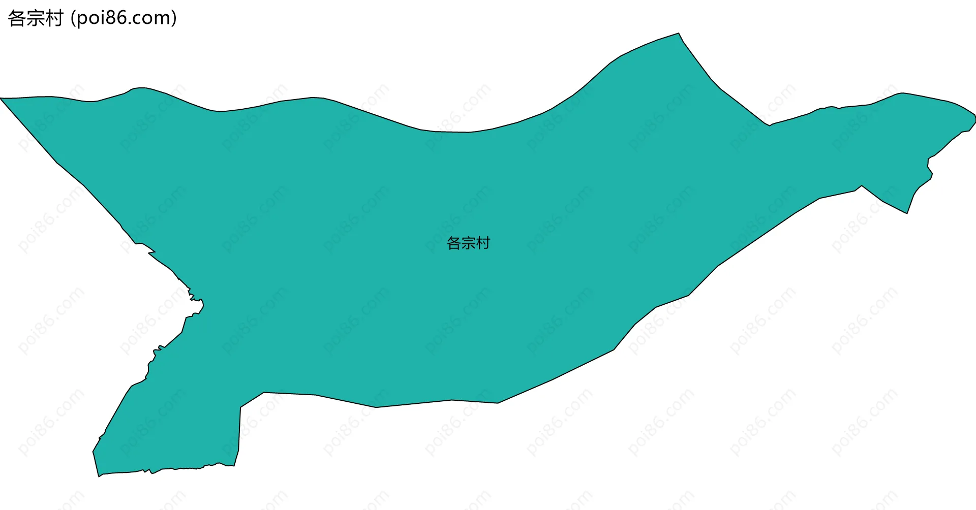 各宗村边界地图