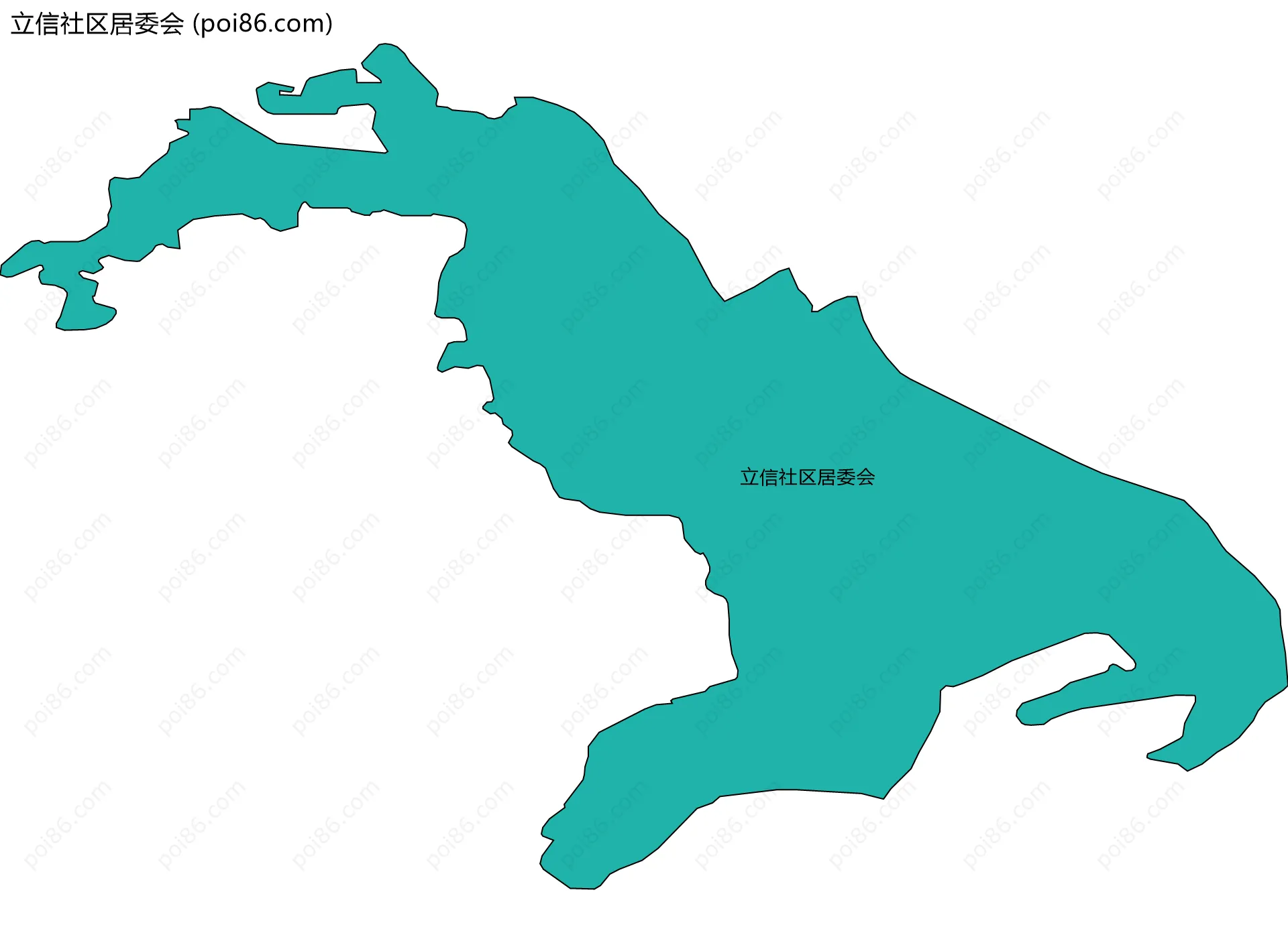 立信社区居委会边界地图