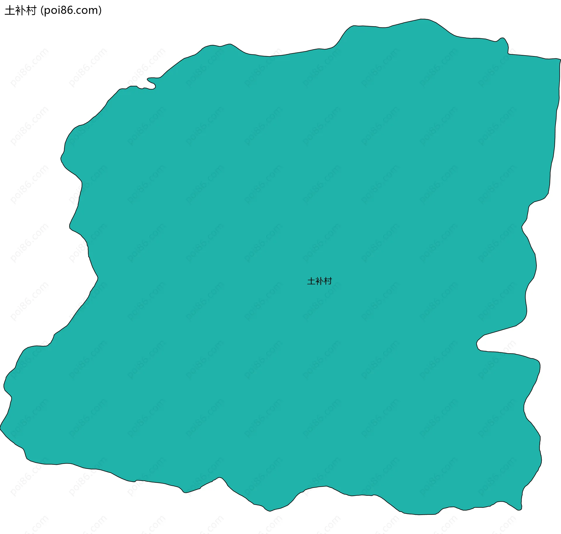 土补村边界地图