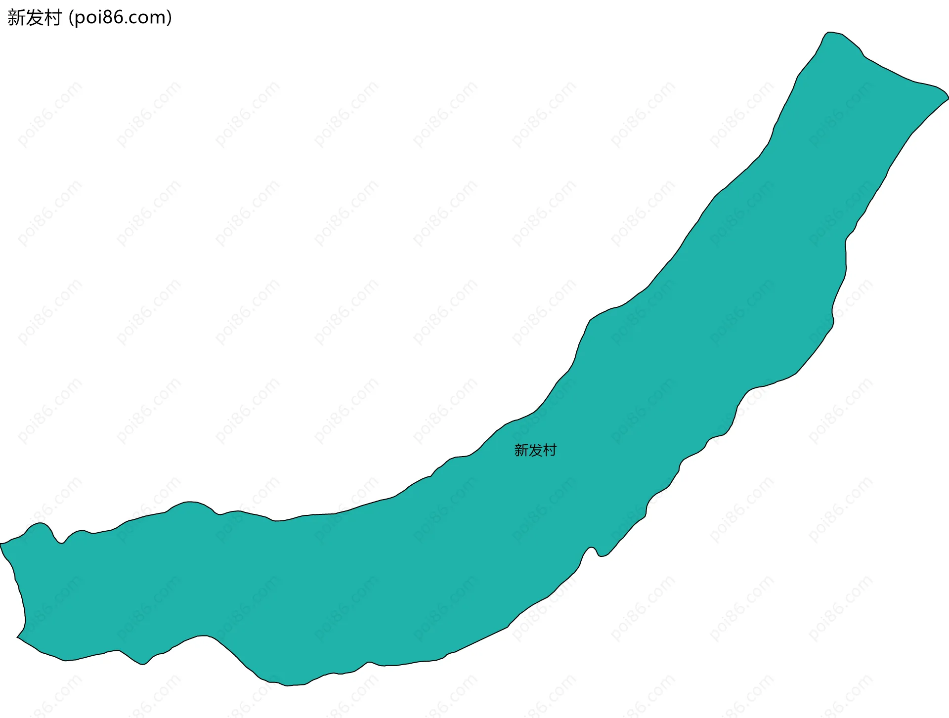 新发村边界地图