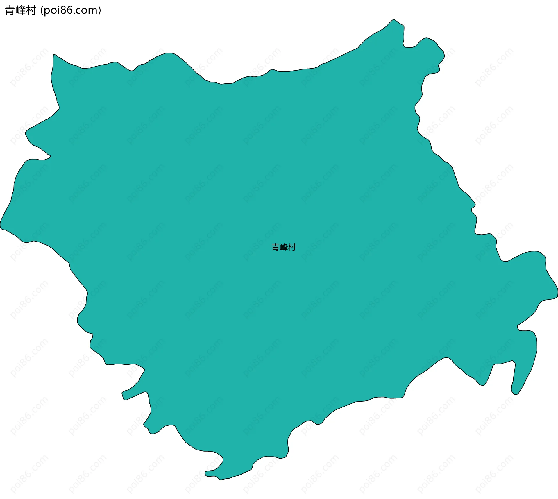 青峰村边界地图