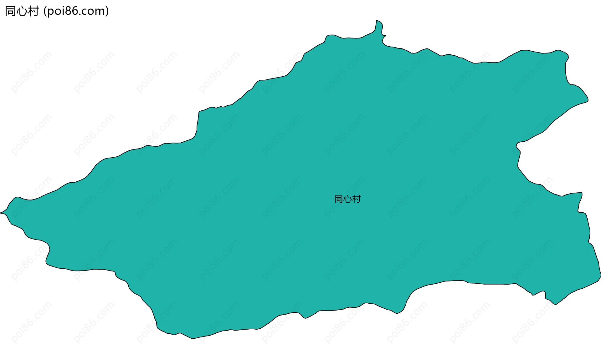 同心村边界地图