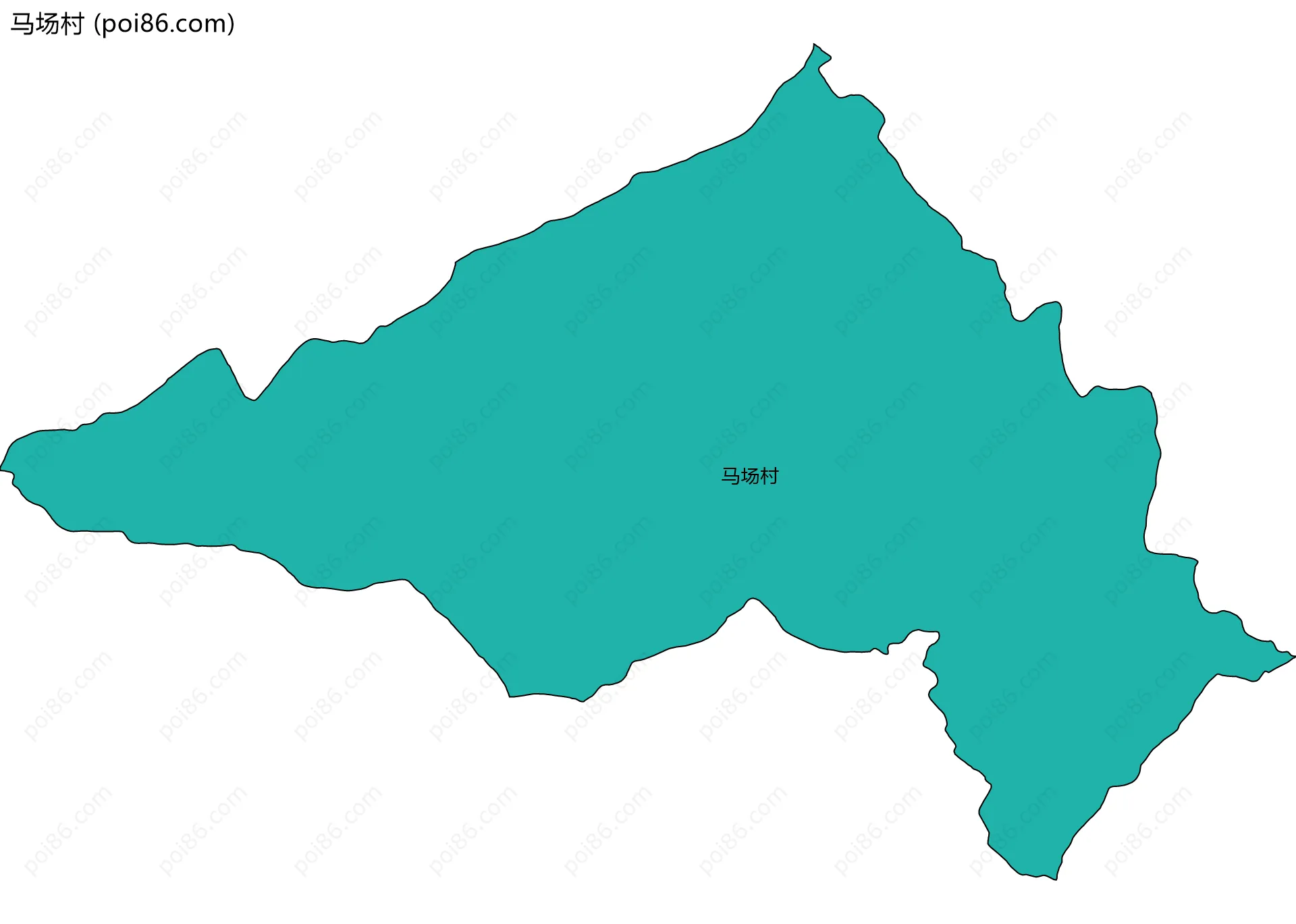 马场村边界地图