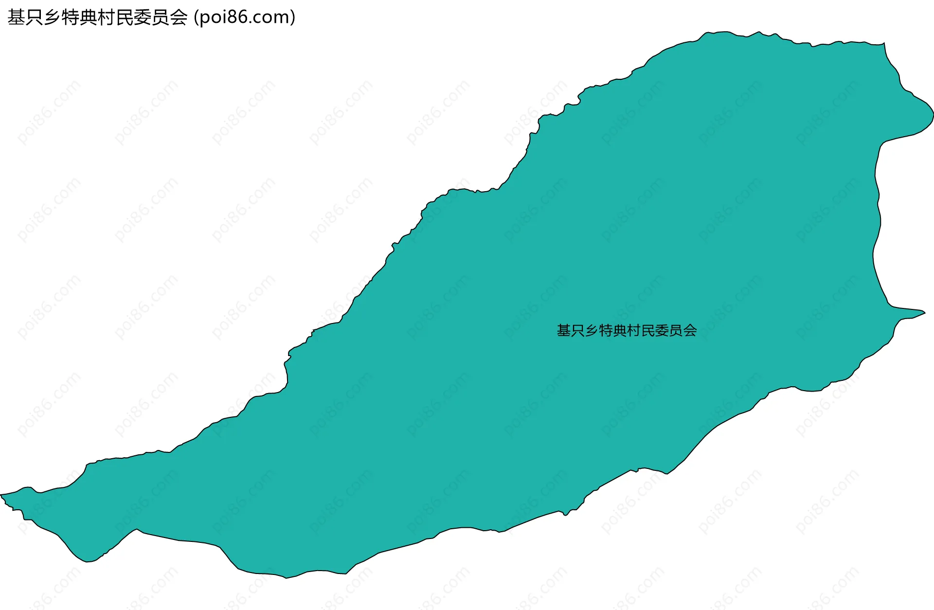 基只乡特典村民委员会边界地图