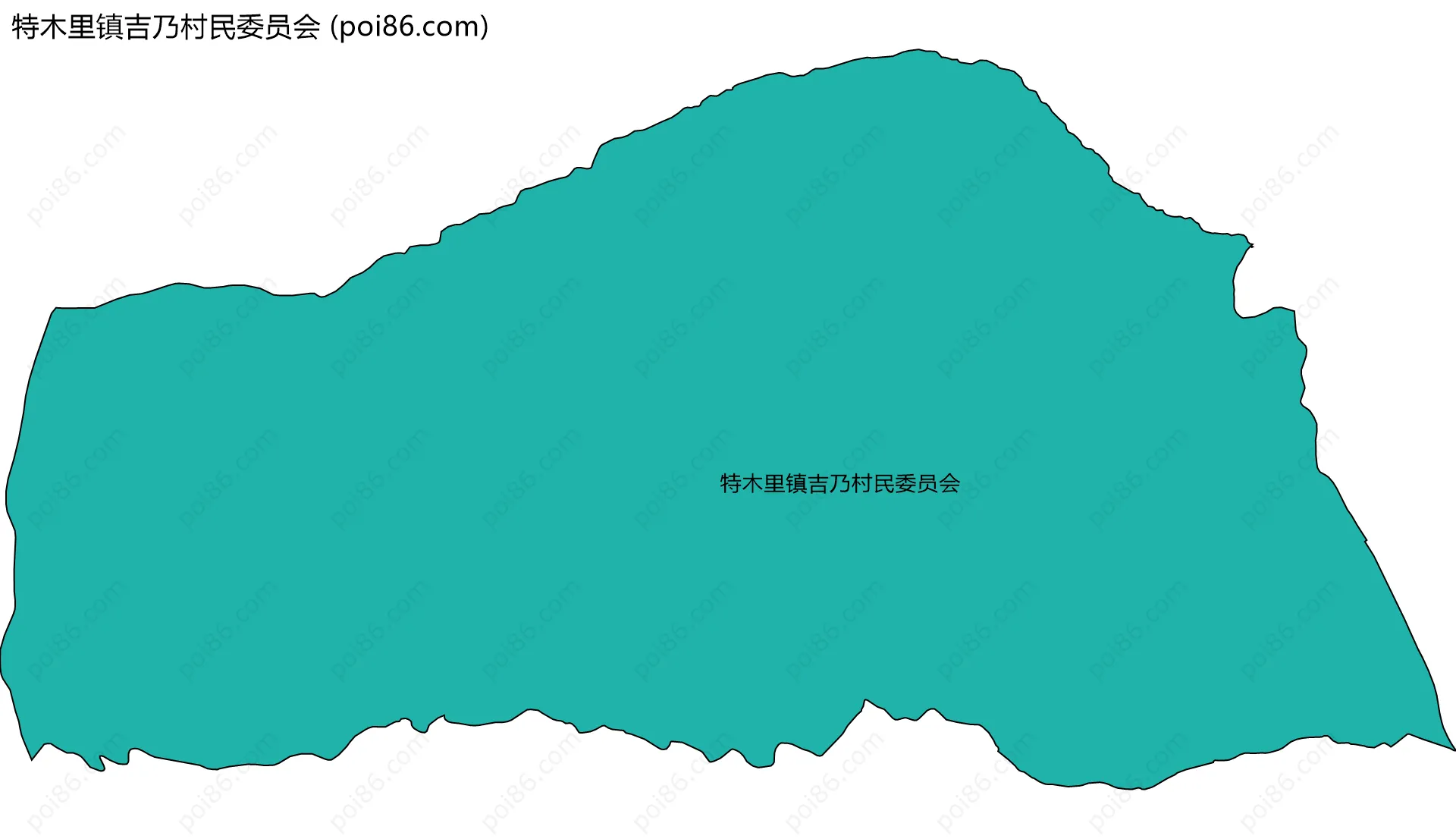 特木里镇吉乃村民委员会边界地图