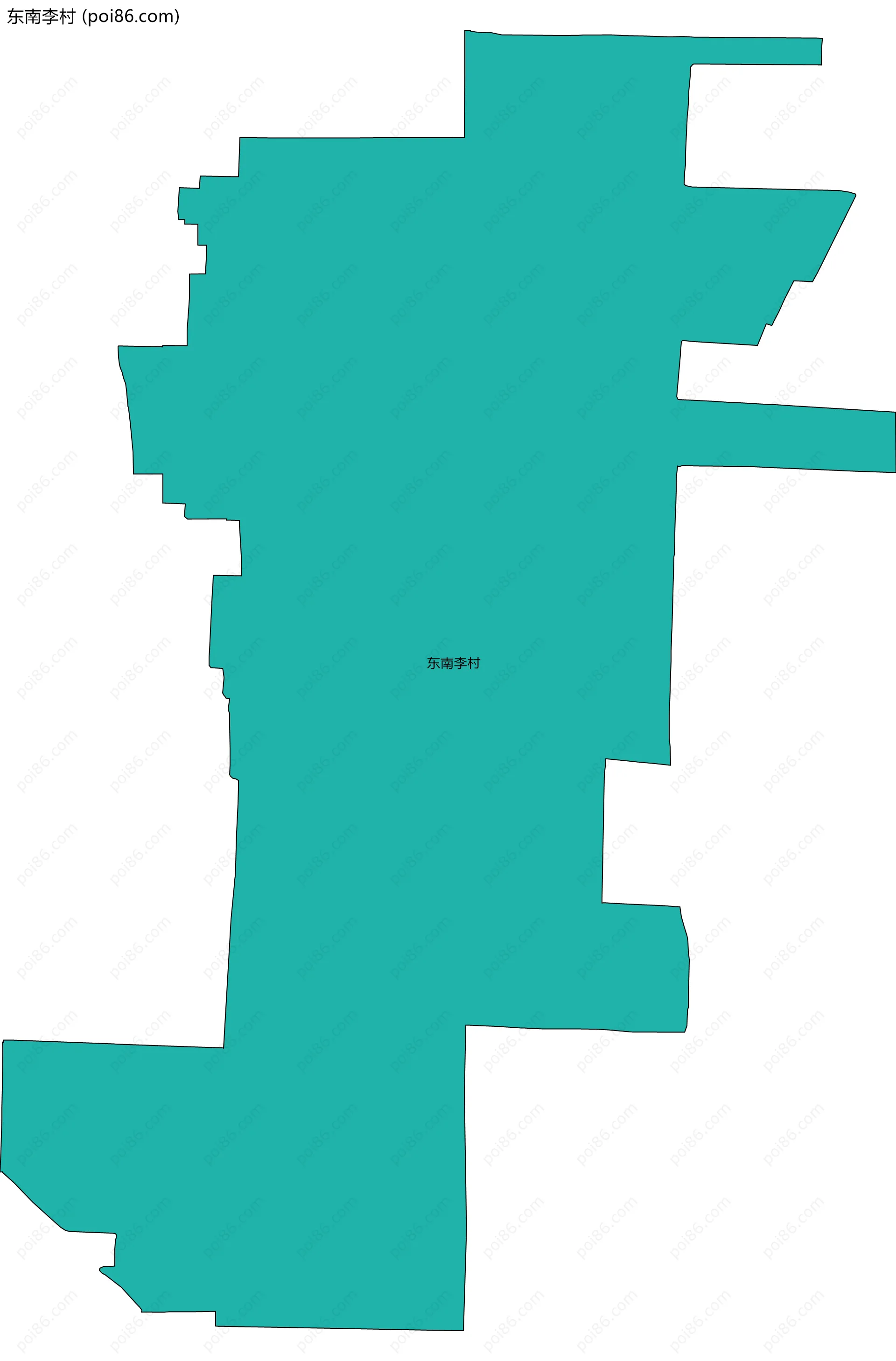 东南李村边界地图