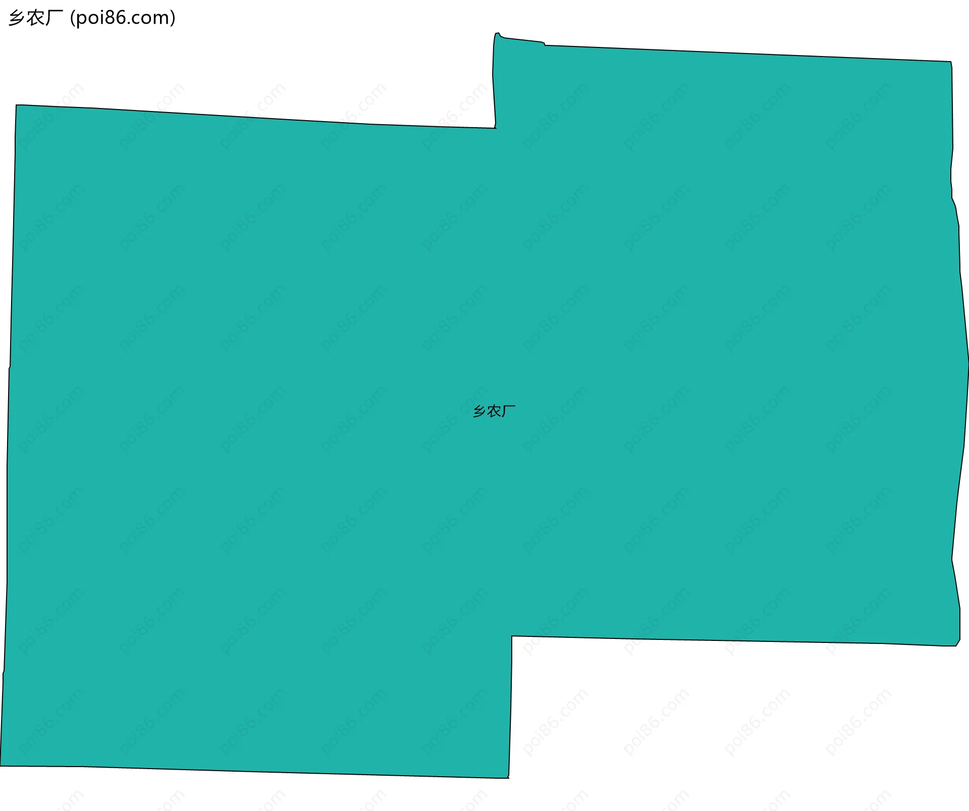 乡农厂边界地图