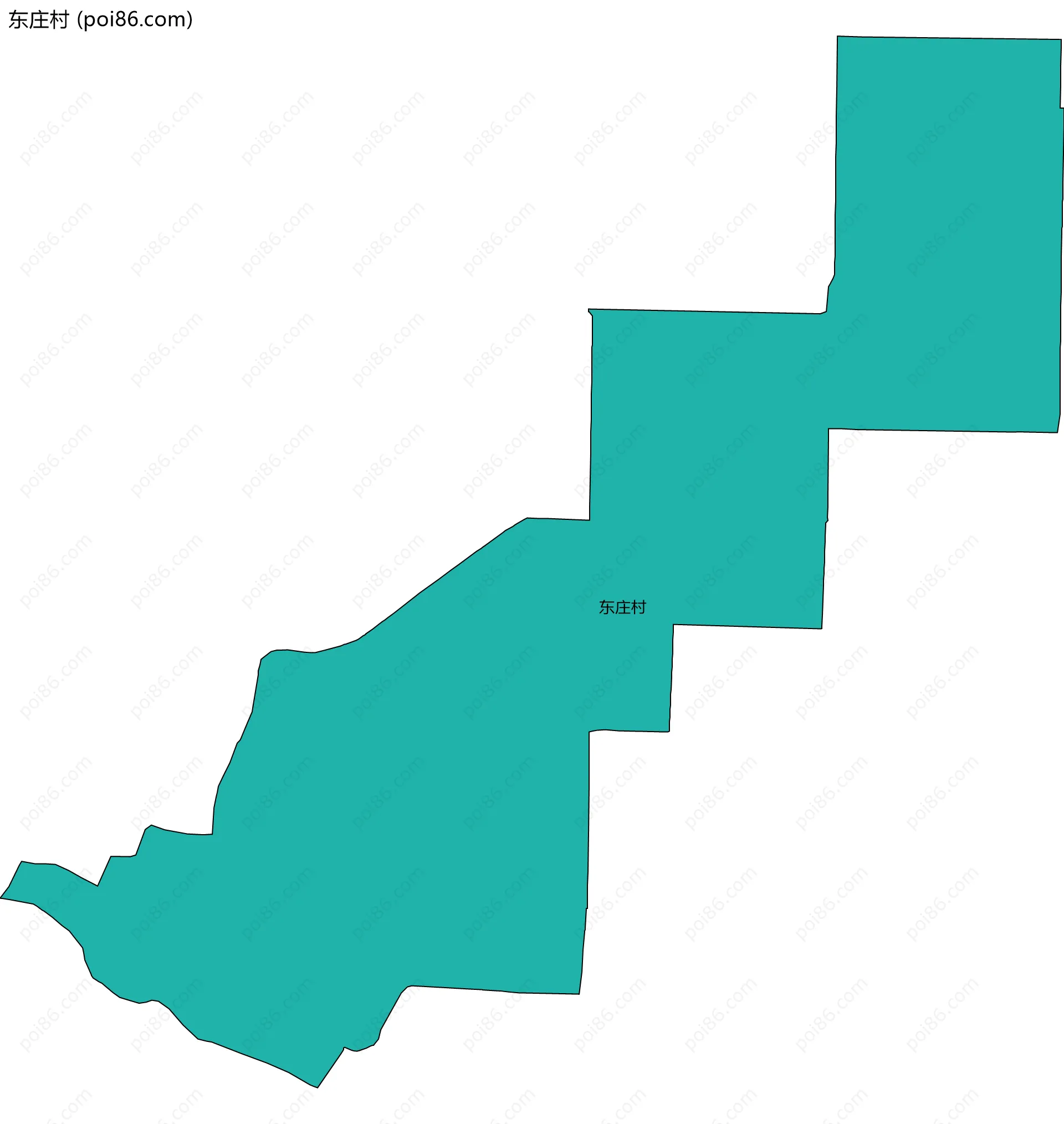 东庄村边界地图