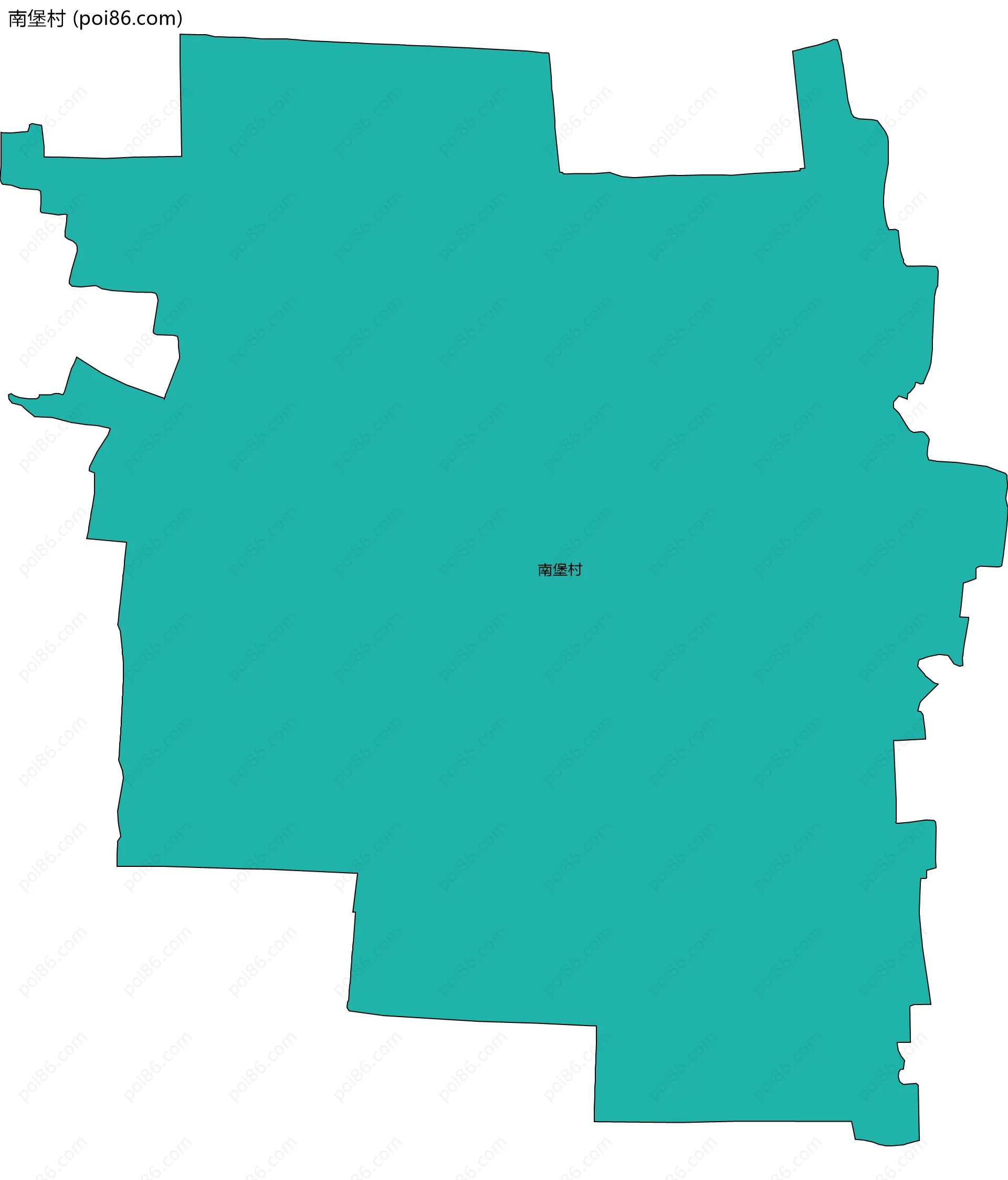 南堡村边界地图