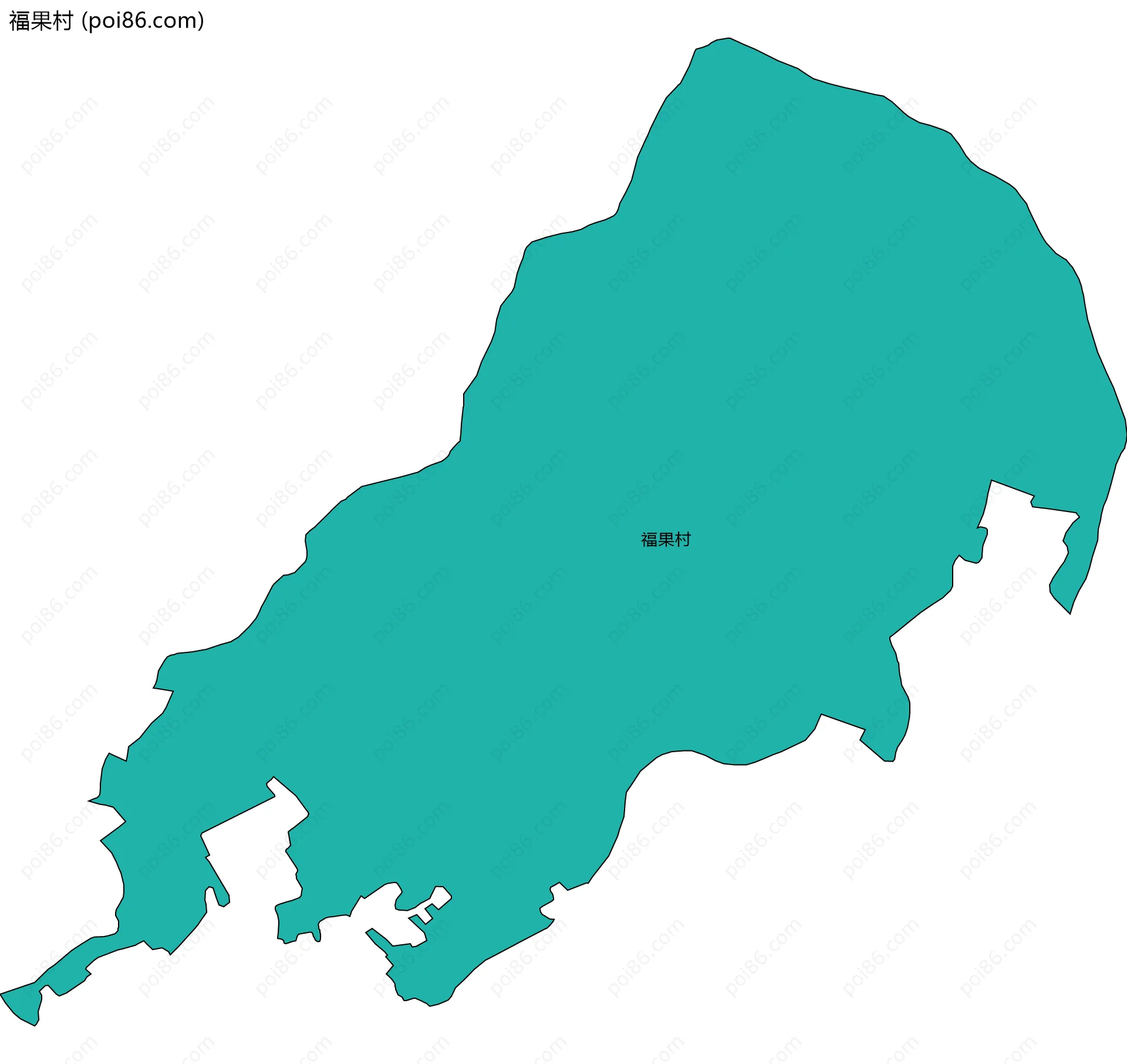 福果村边界地图