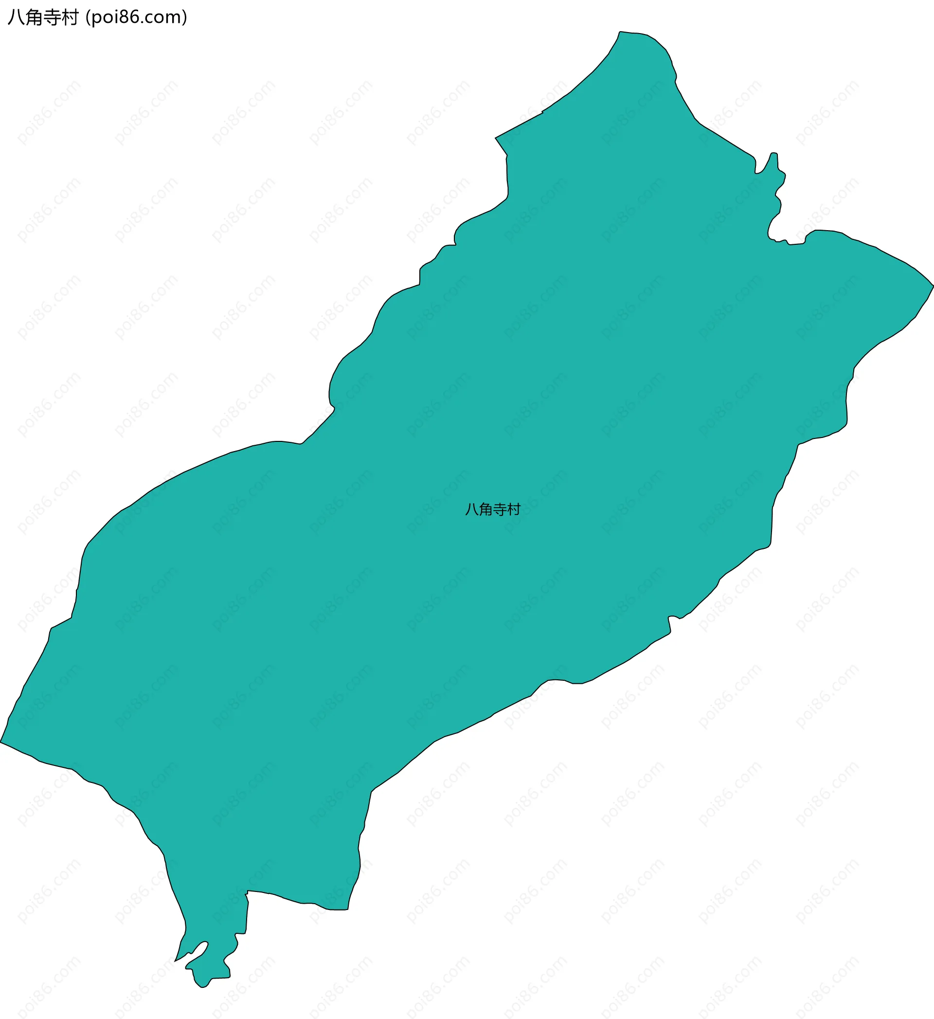 八角寺村边界地图