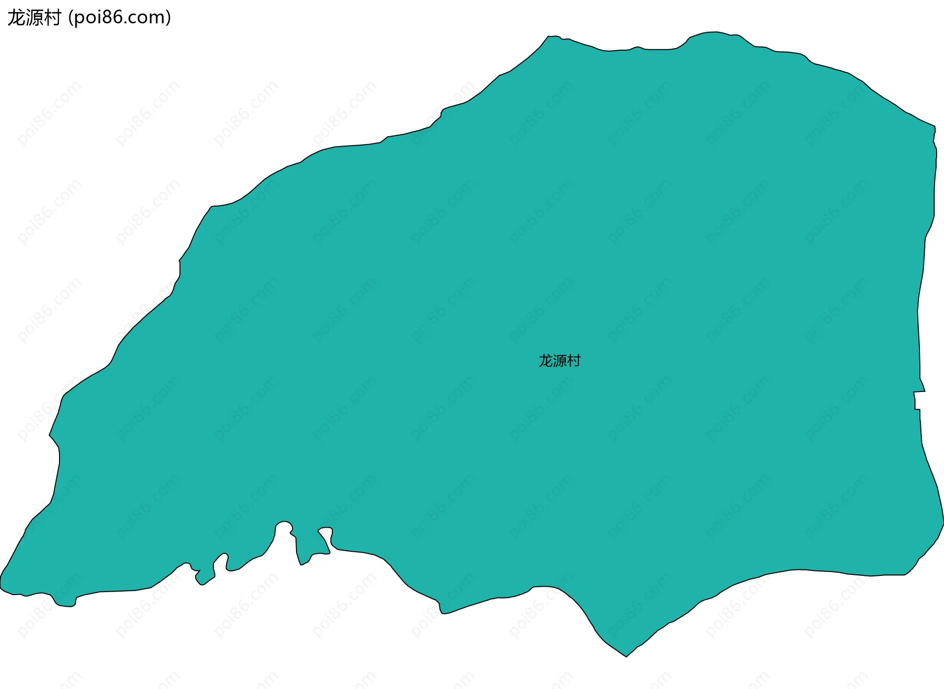 龙源村边界地图
