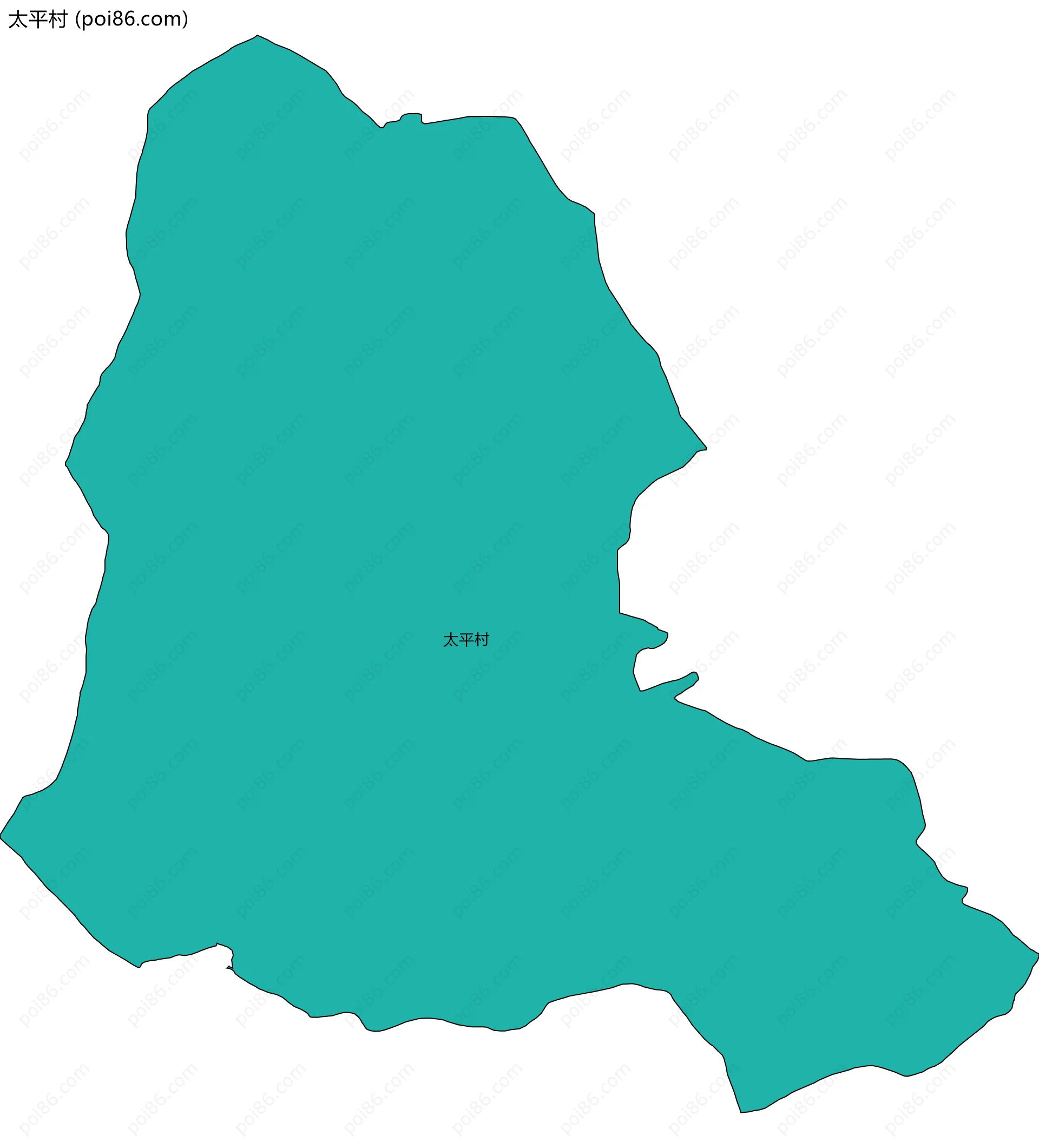 太平村边界地图