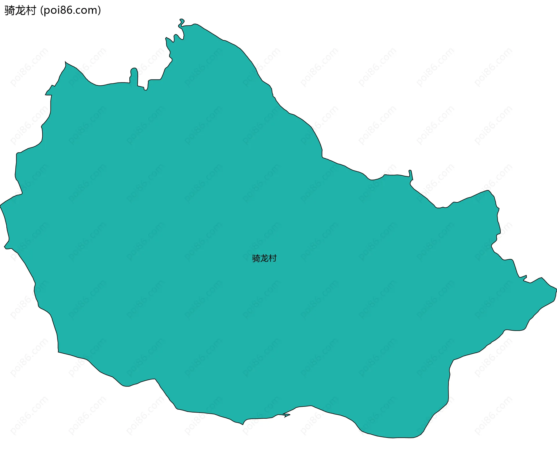 骑龙村边界地图