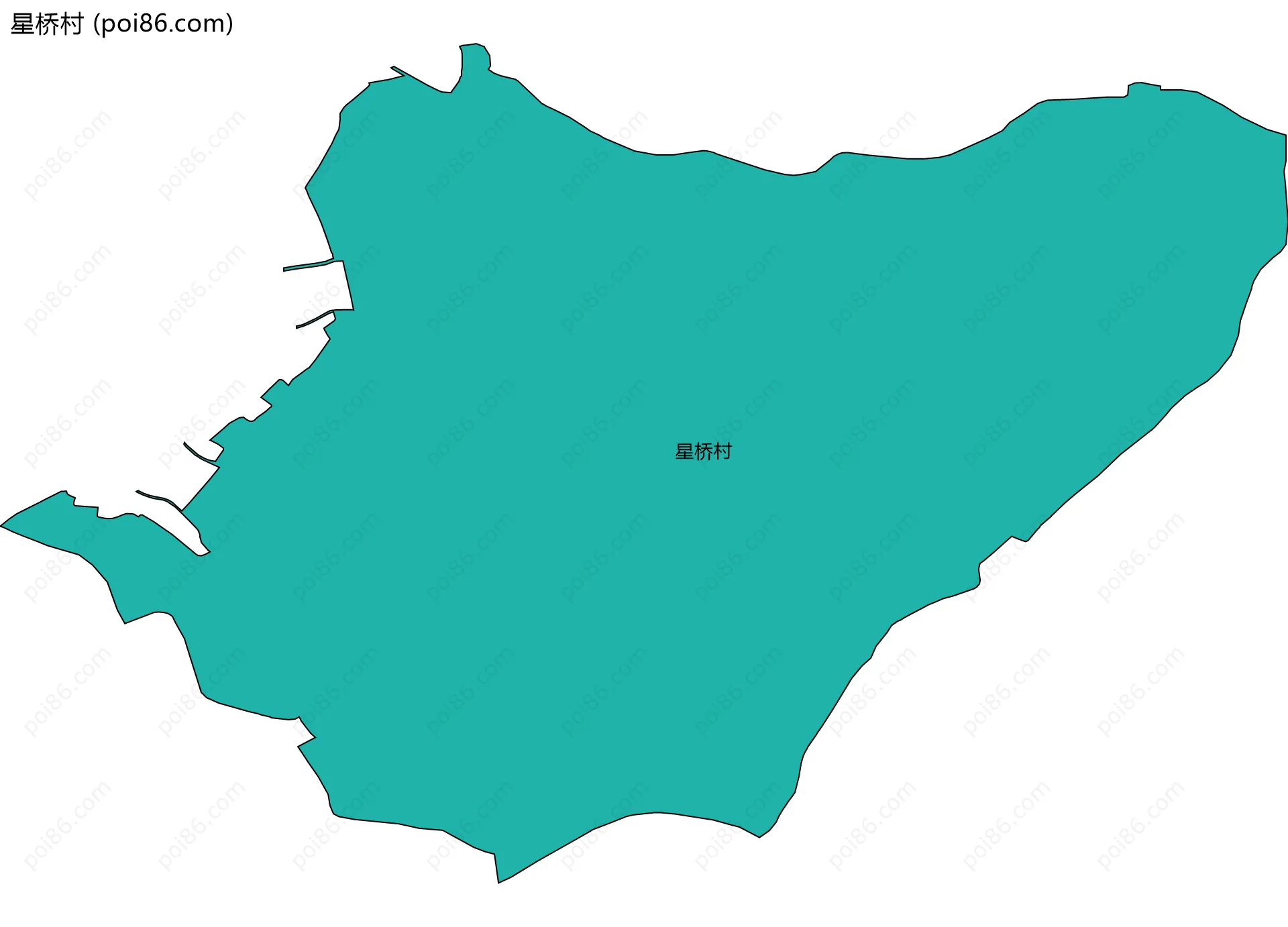 星桥村边界地图