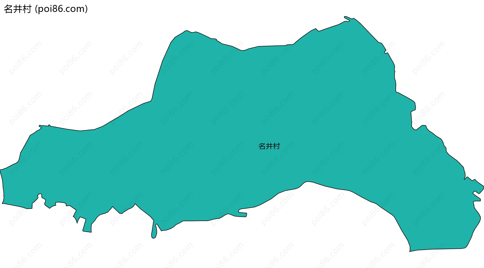 名井村边界地图