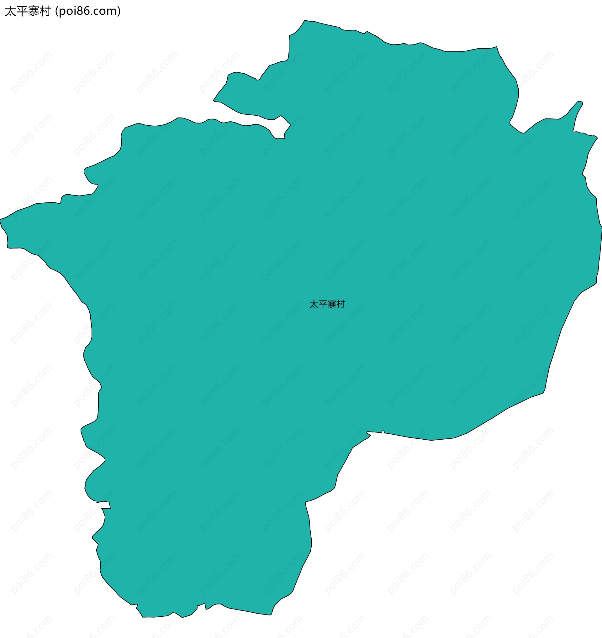 太平寨村边界地图