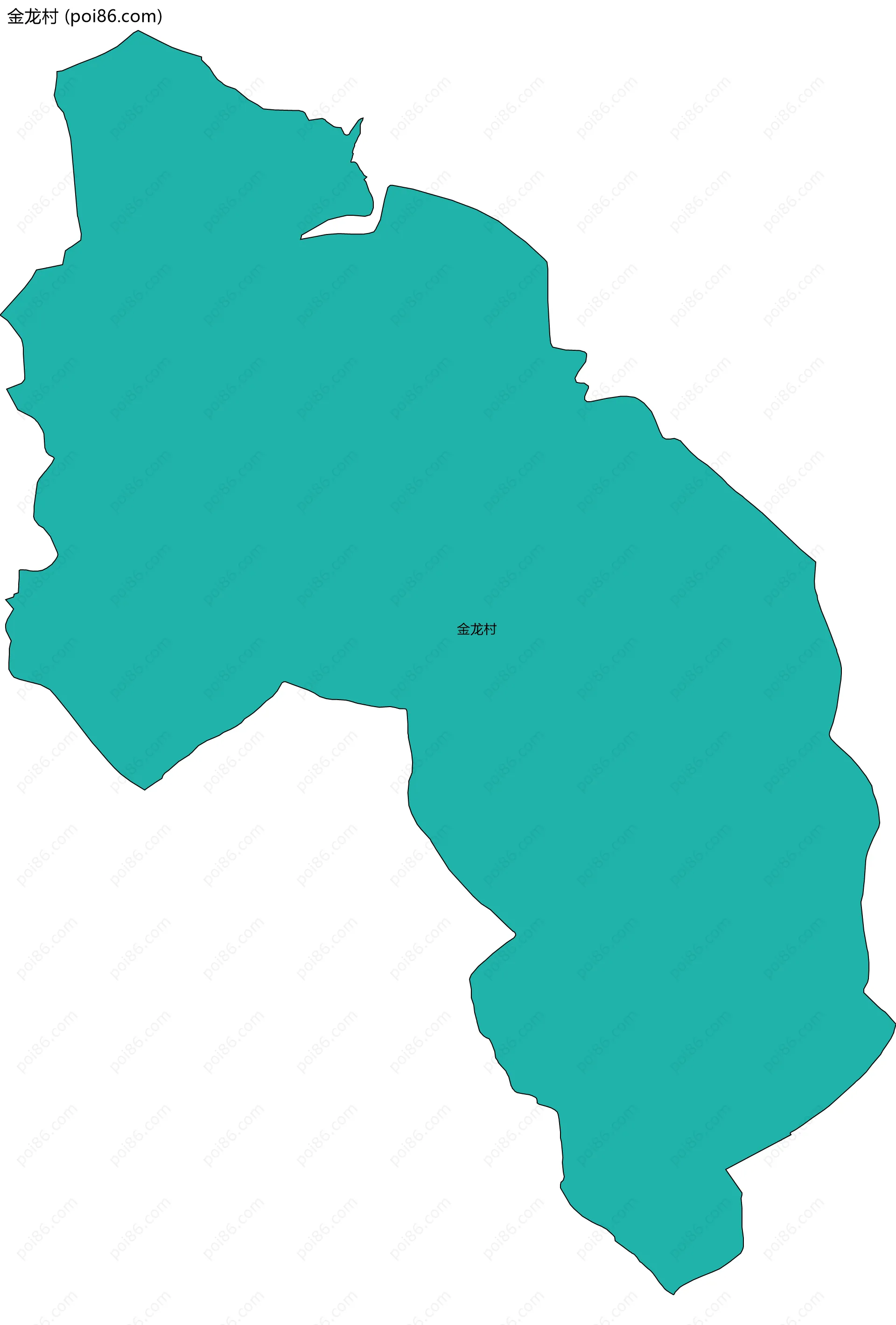 金龙村边界地图