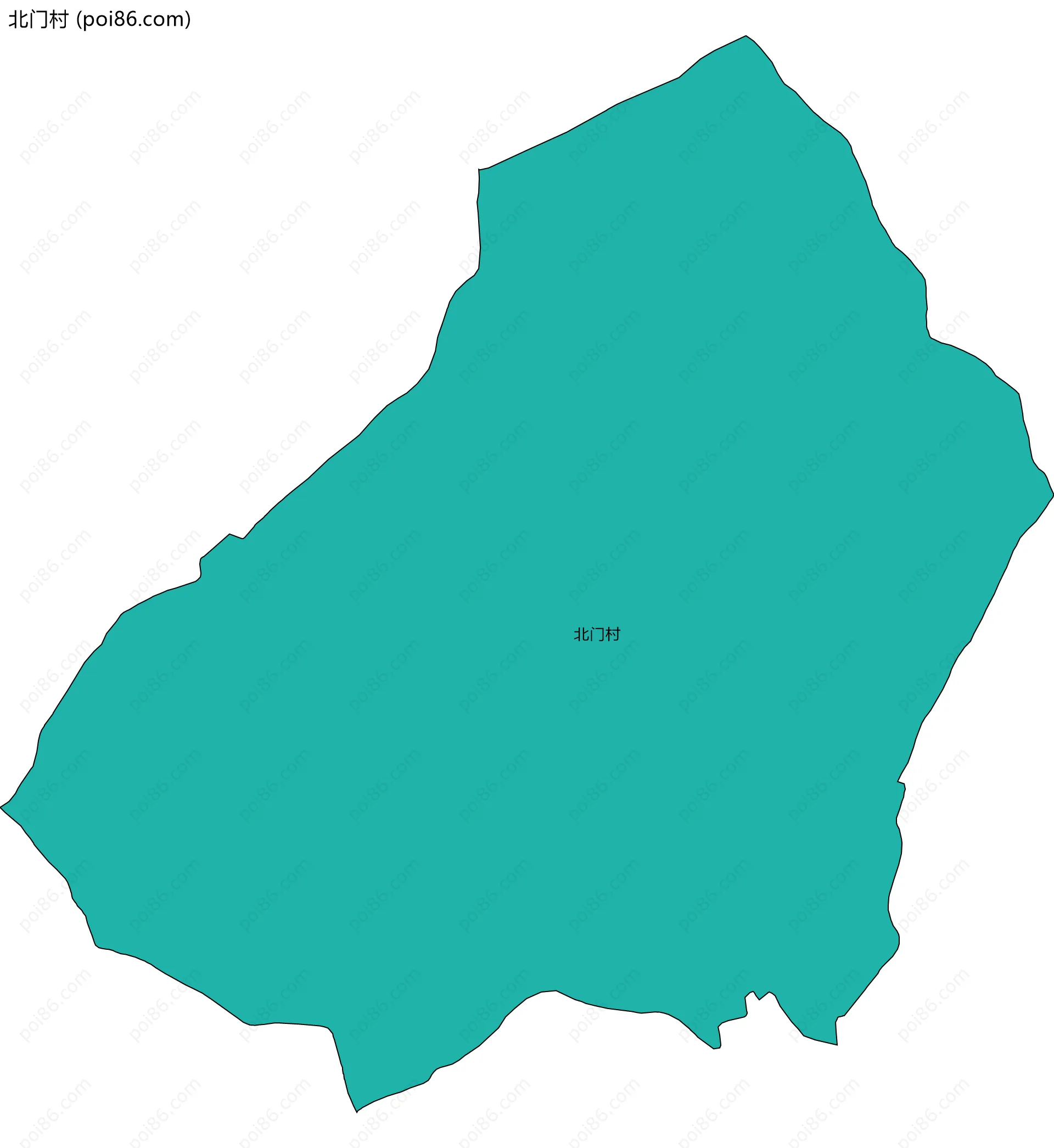 北门村边界地图