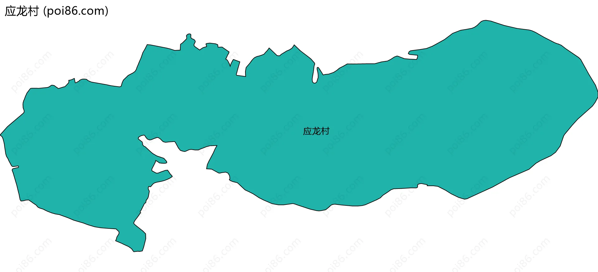 应龙村边界地图