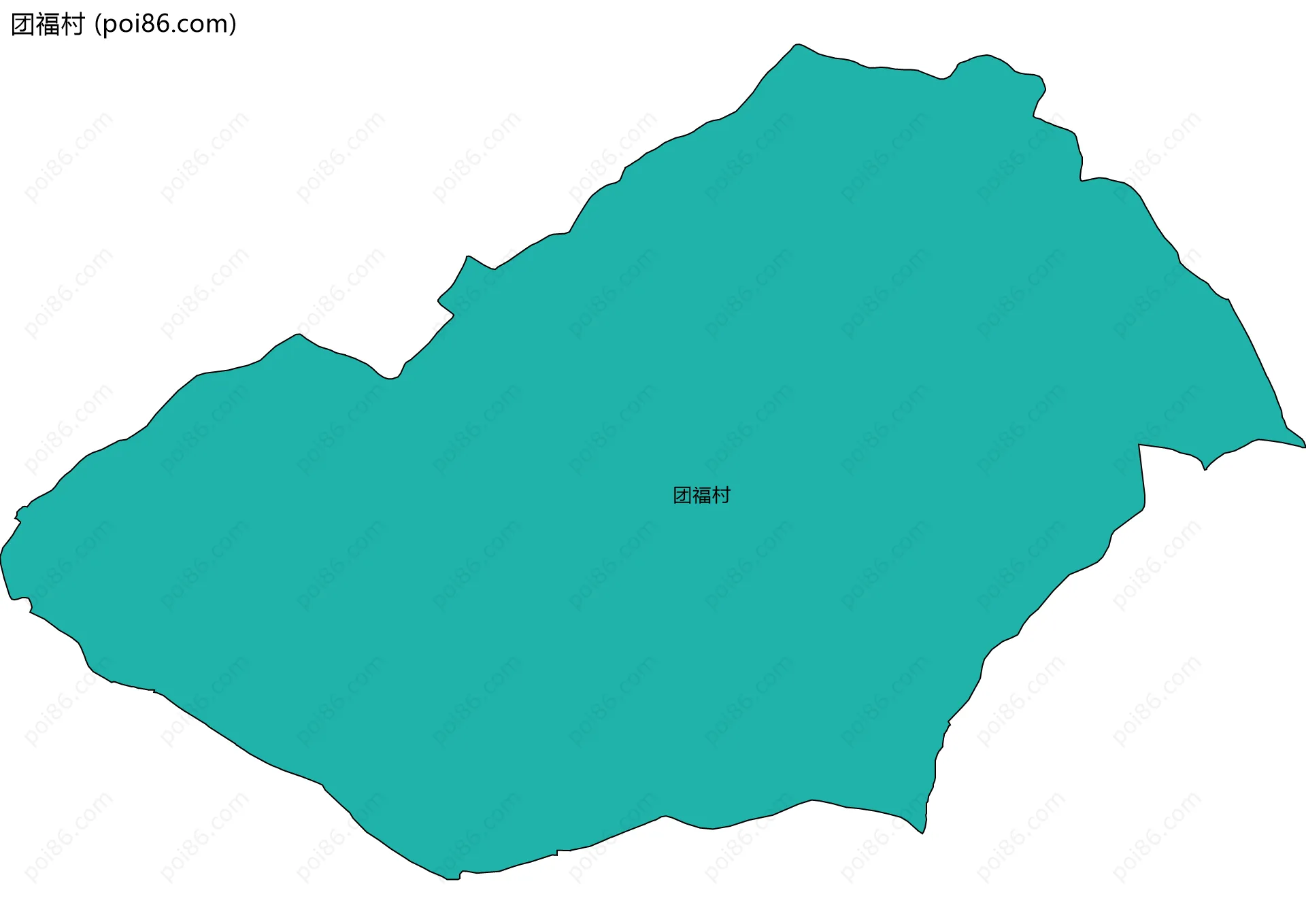团福村边界地图