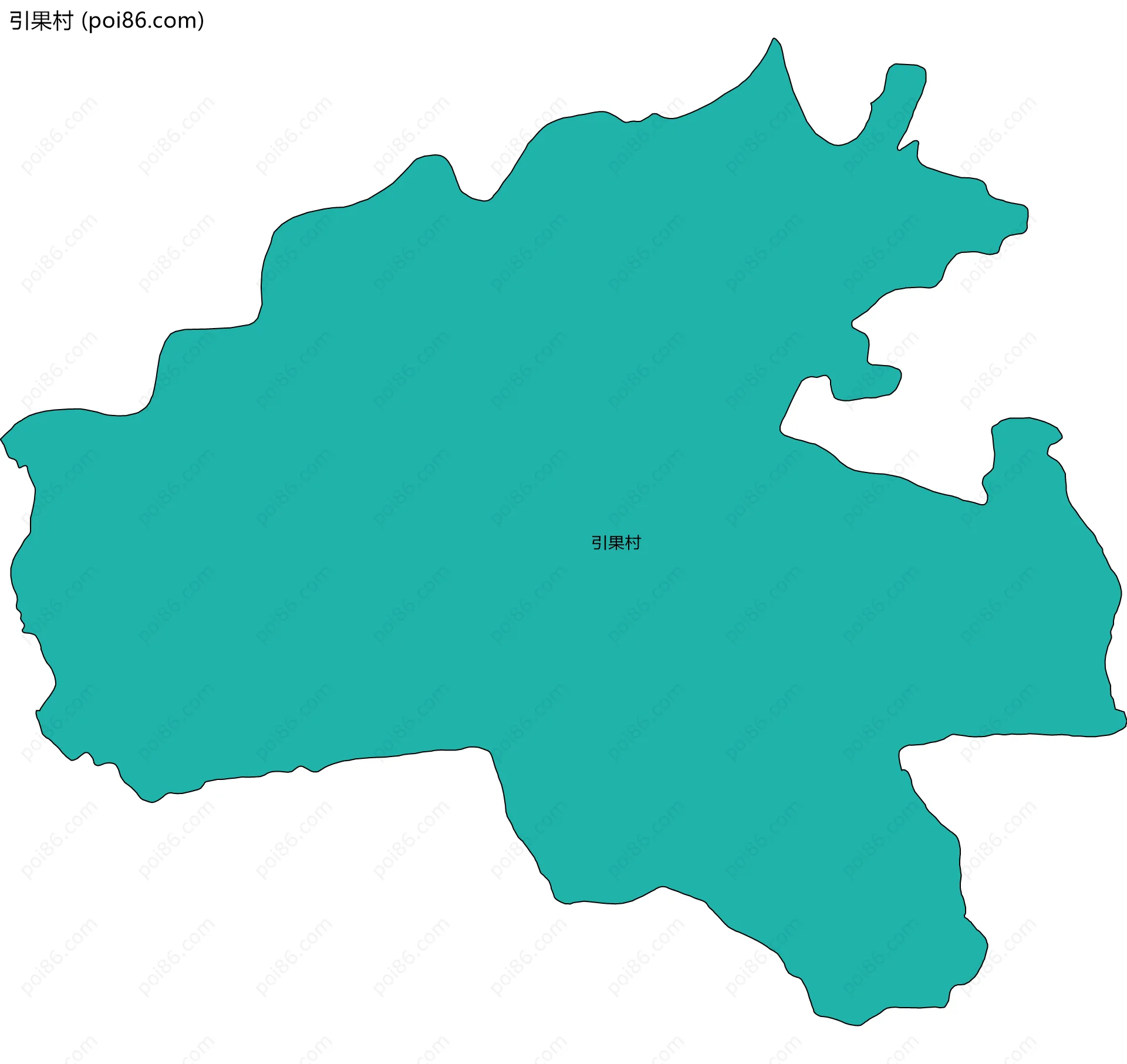 引果村边界地图