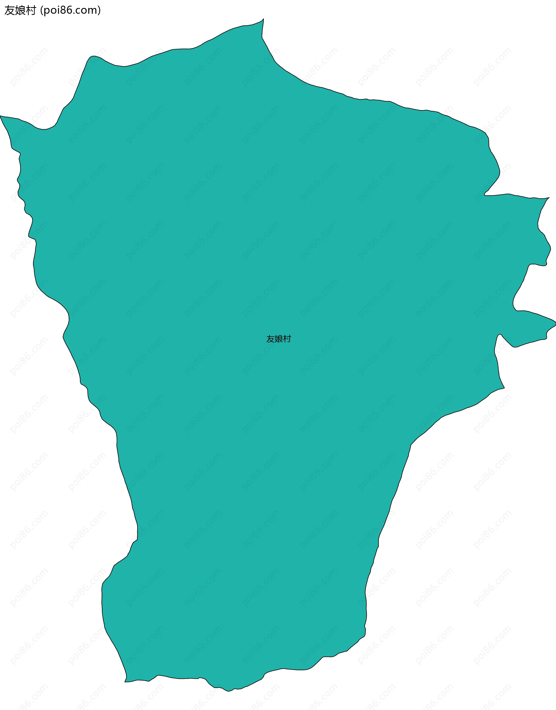 友娘村边界地图
