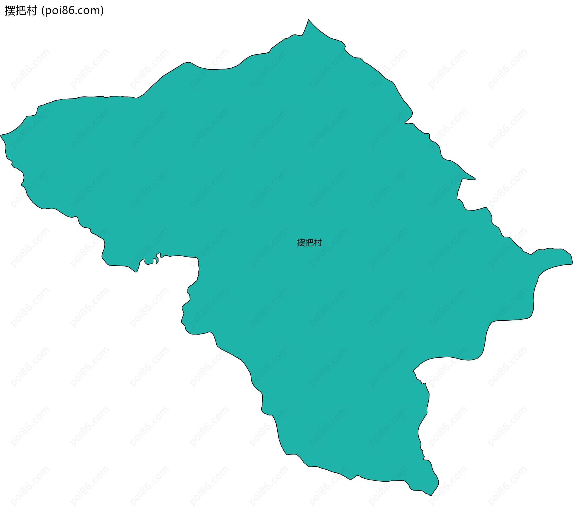 摆把村边界地图