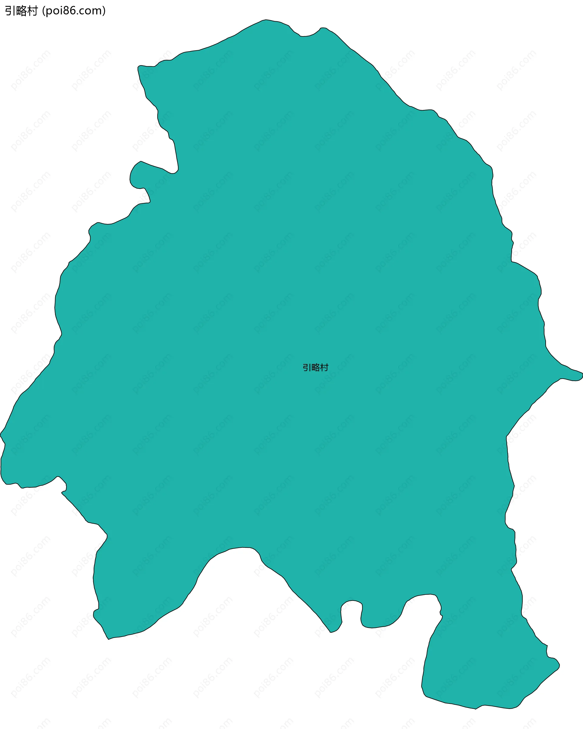 引略村边界地图