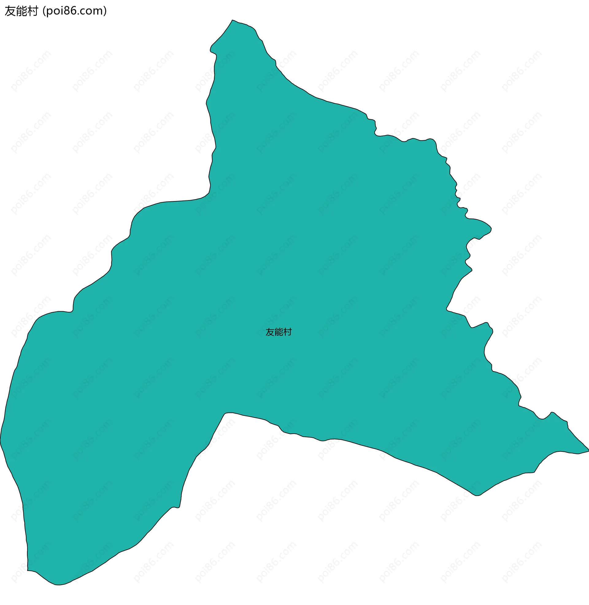 友能村边界地图
