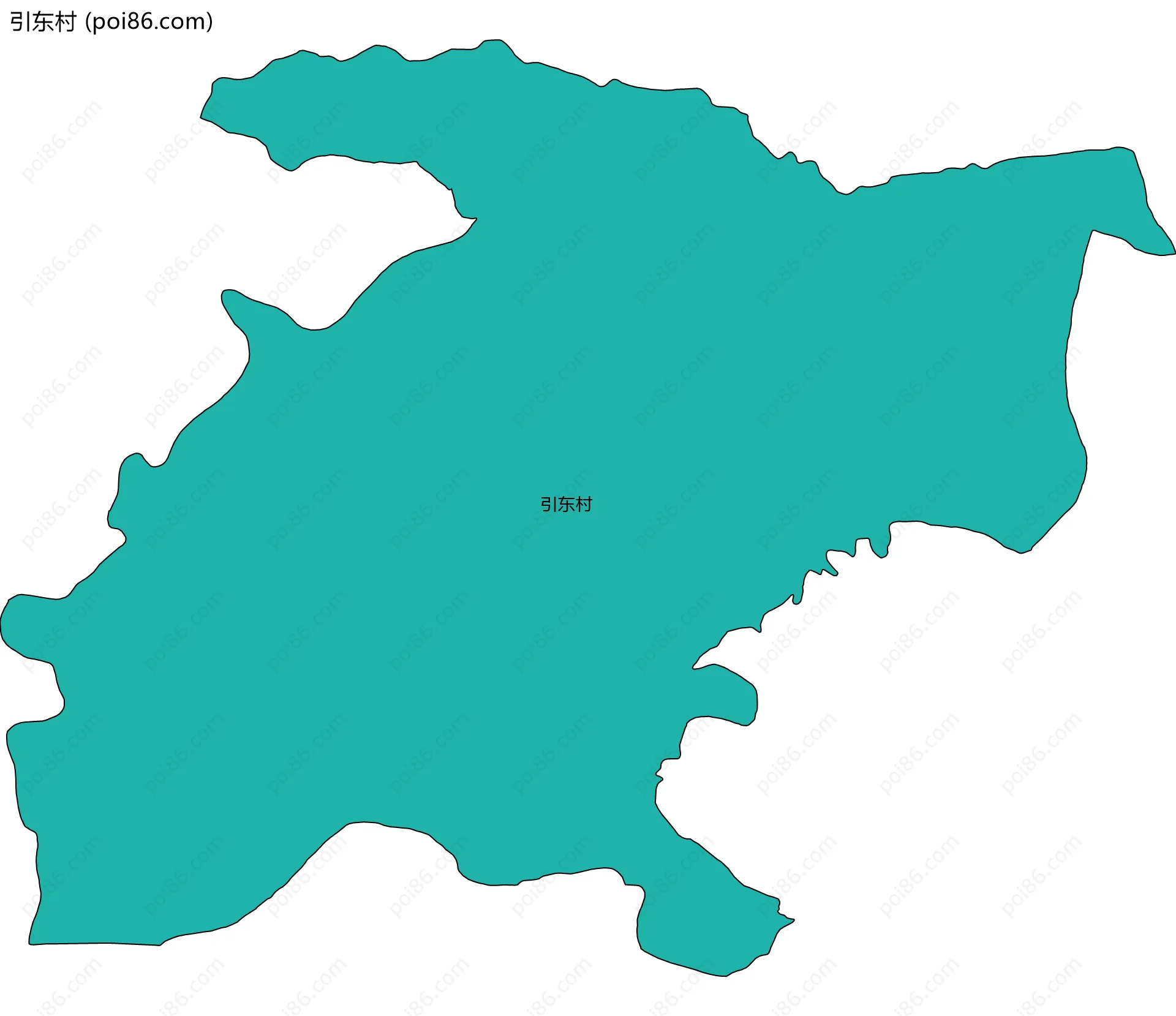 引东村边界地图