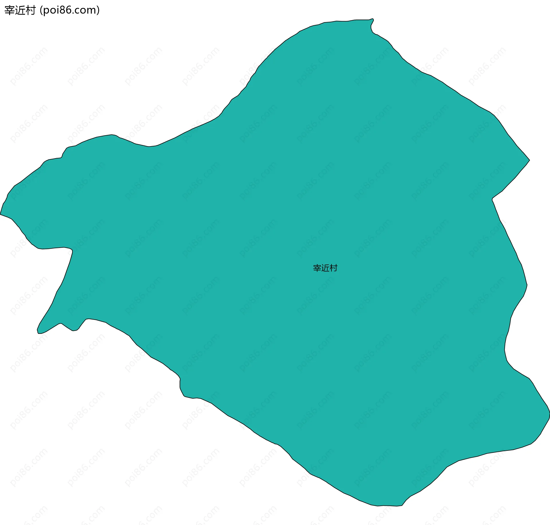 宰近村边界地图