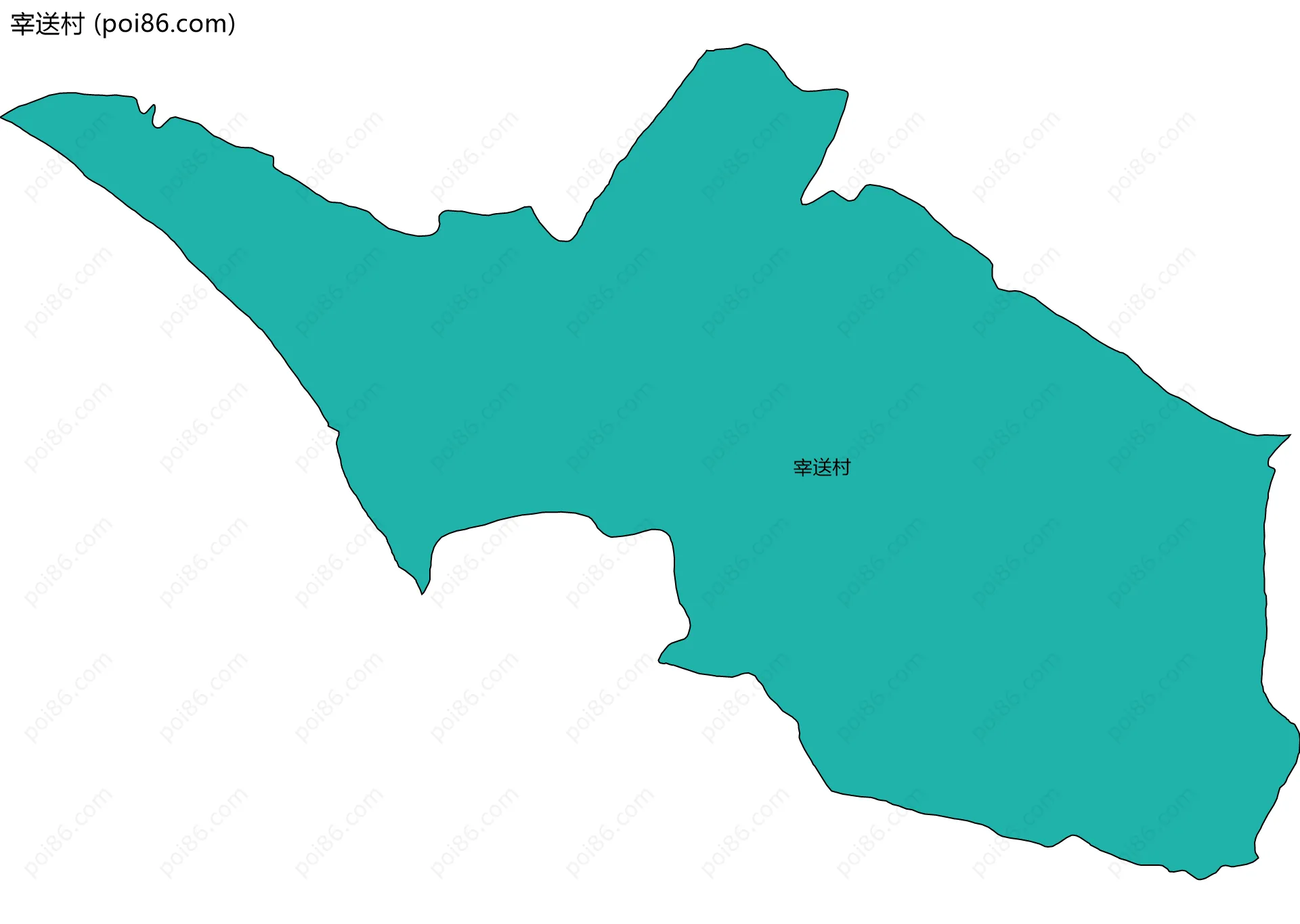 宰送村边界地图