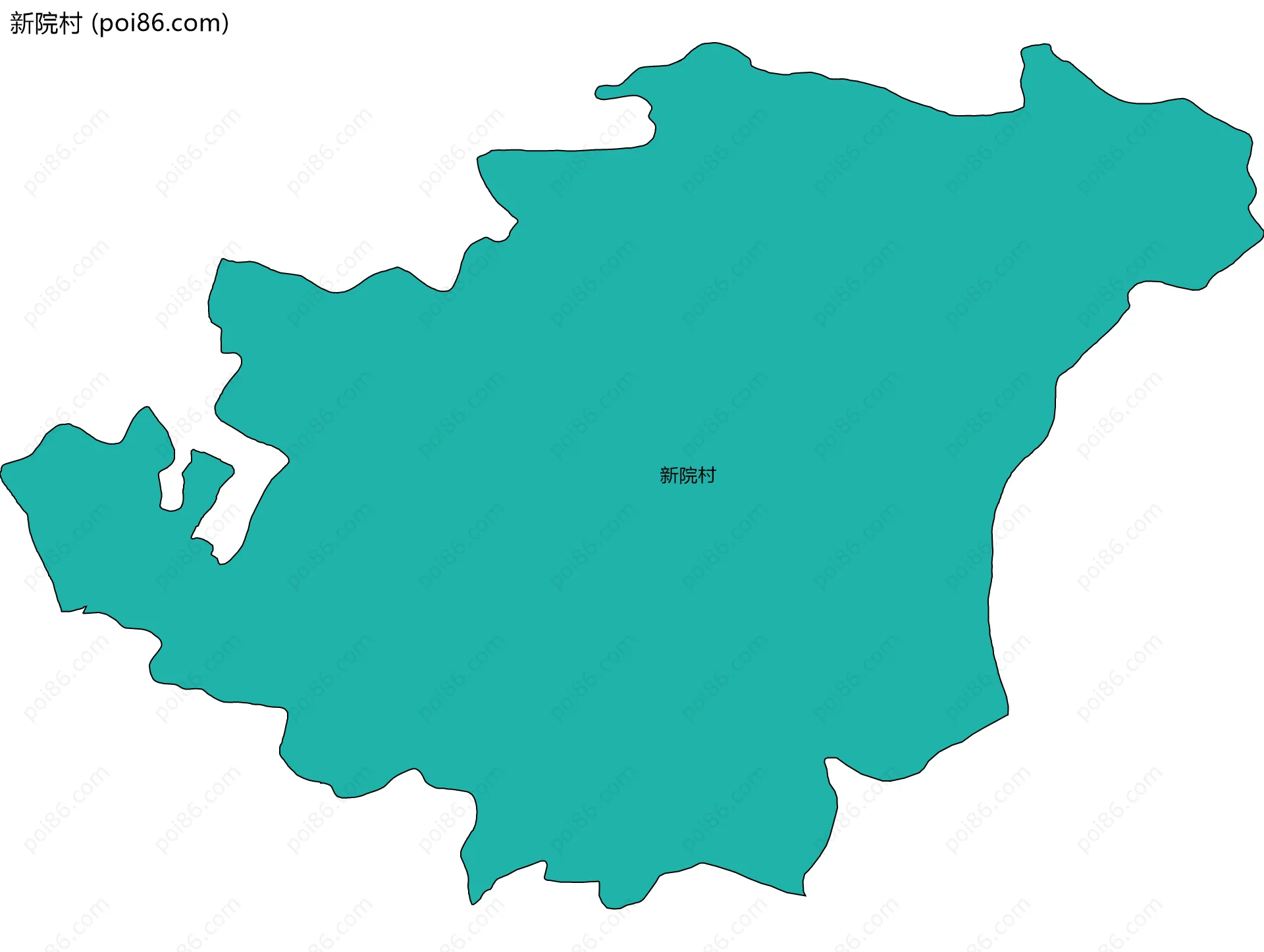 新院村边界地图