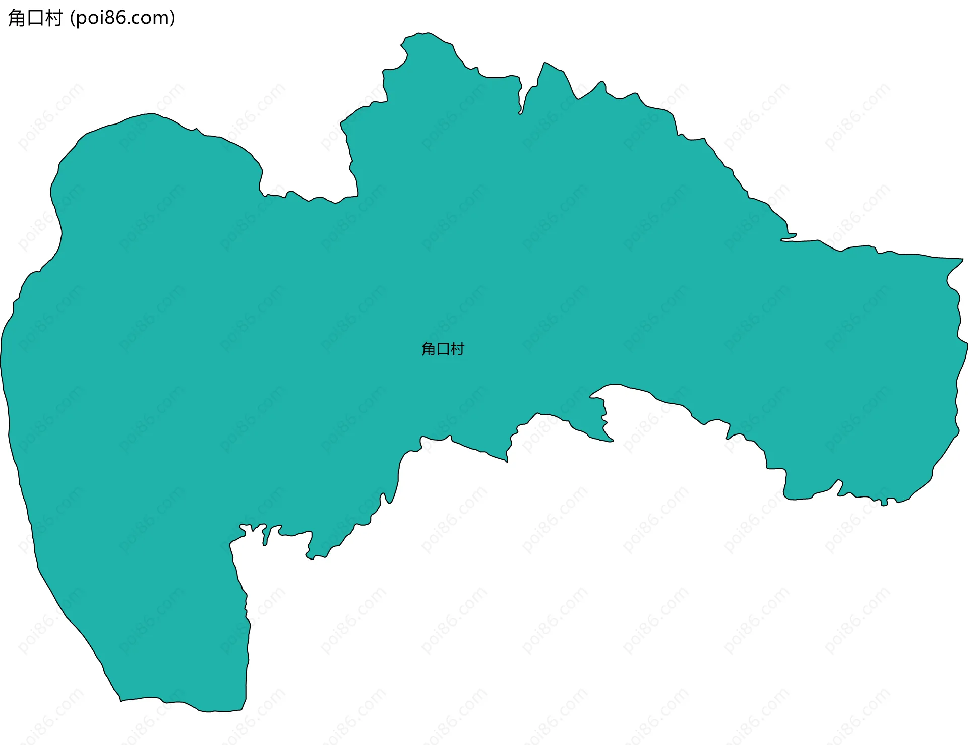 角口村边界地图