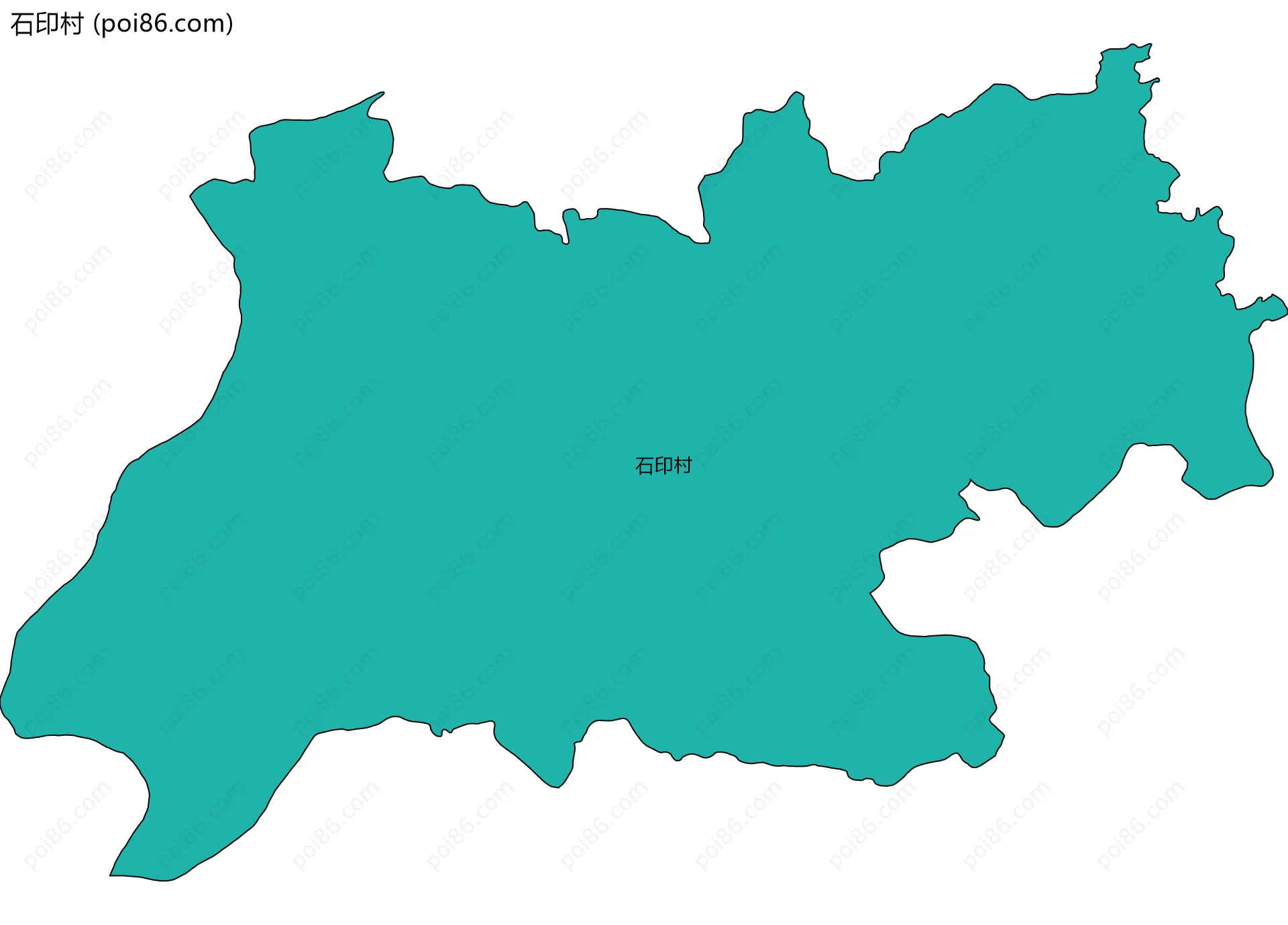 石印村边界地图