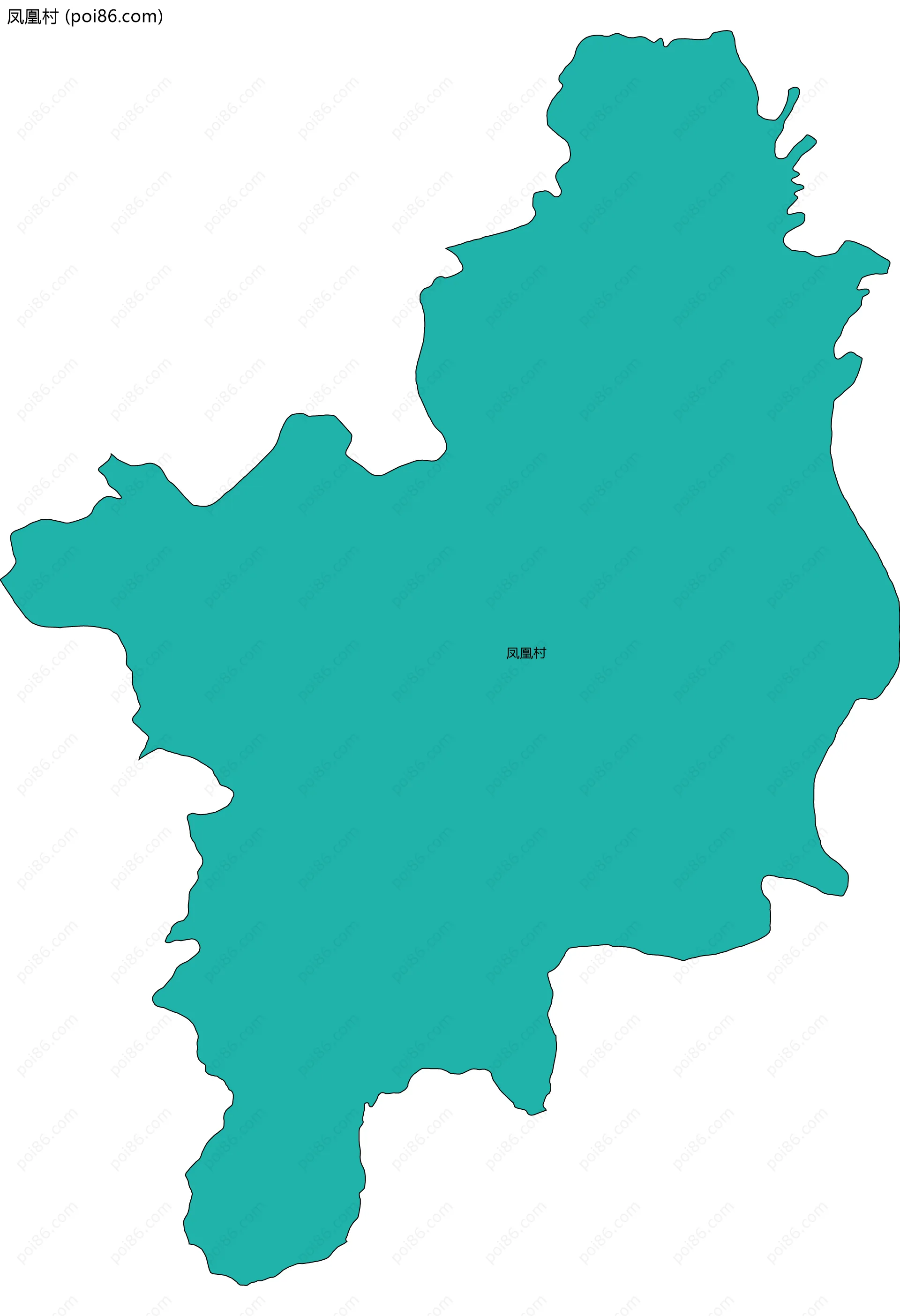凤凰村边界地图