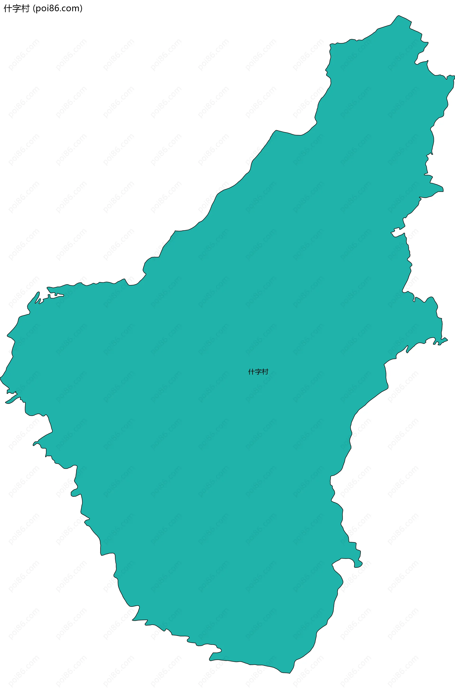 什字村边界地图