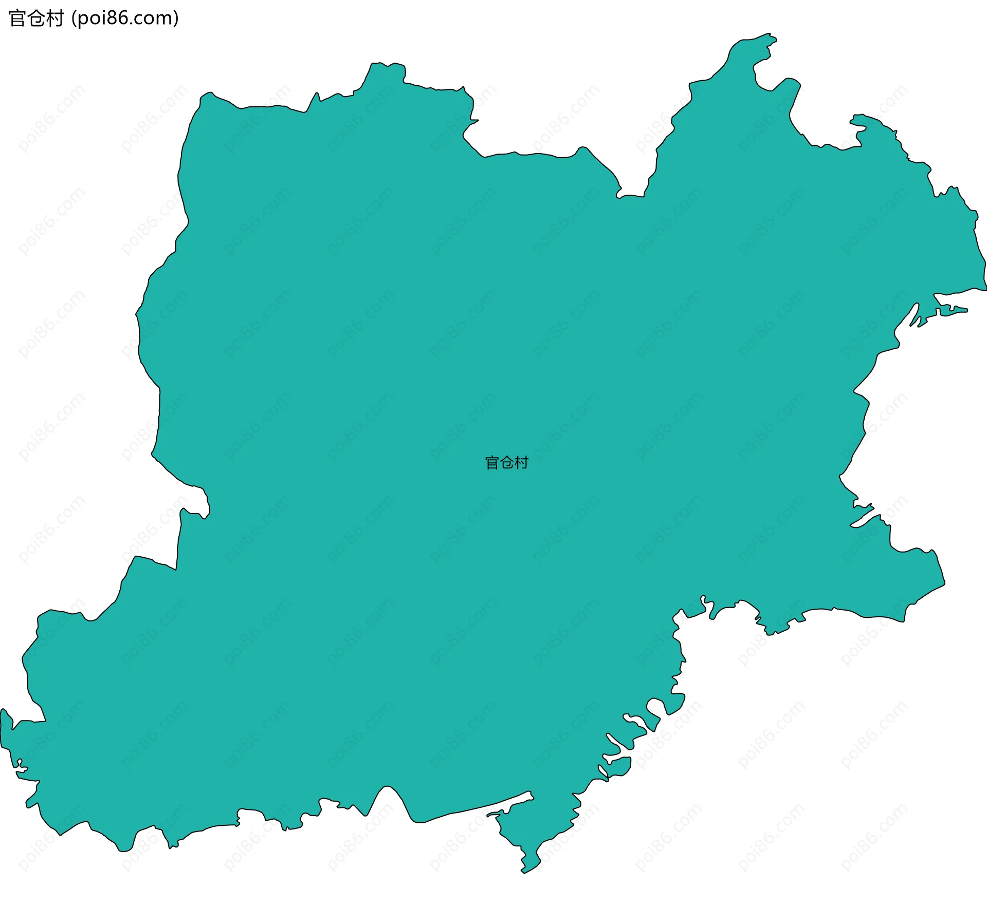 官仓村边界地图