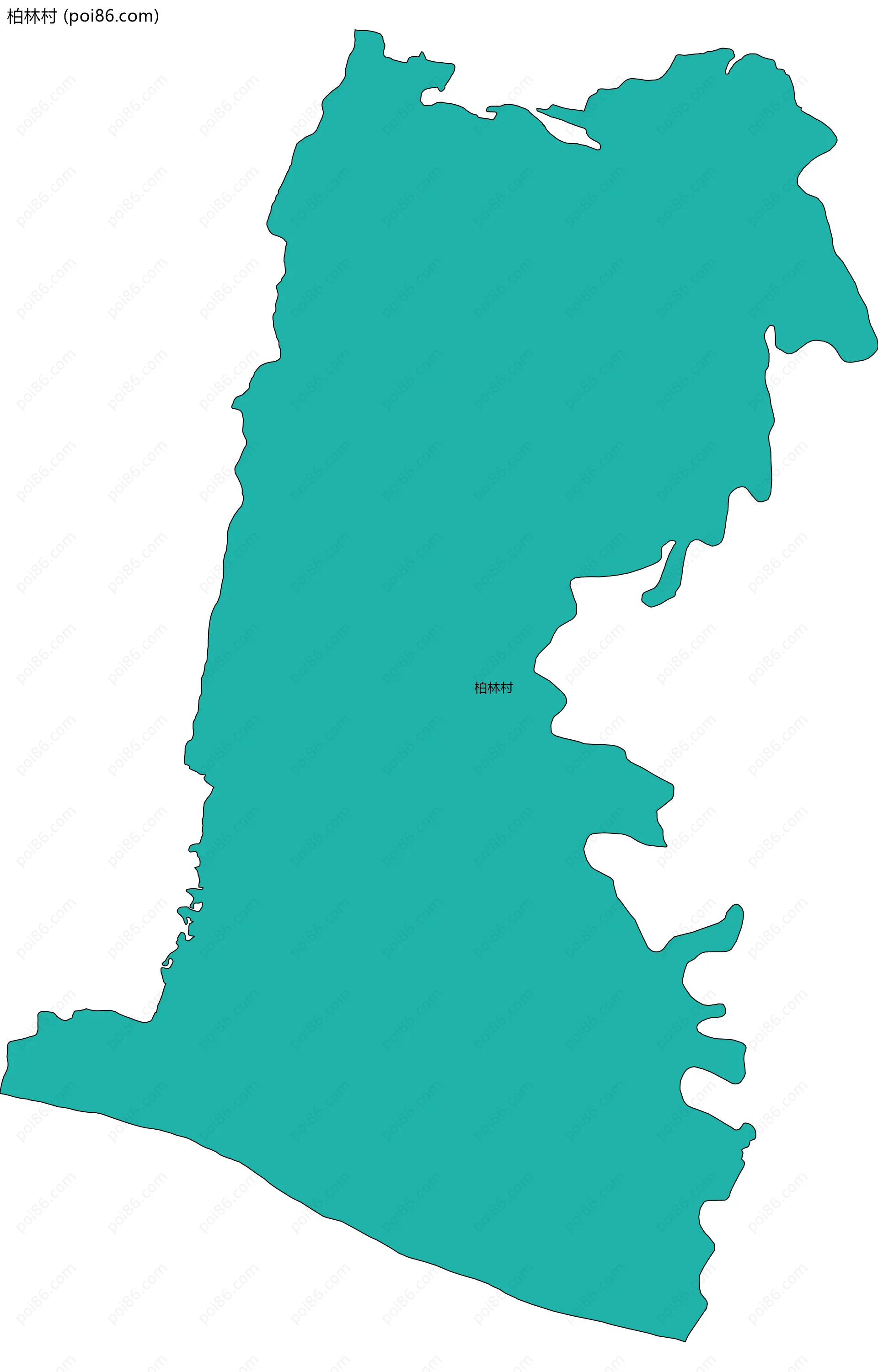 柏林村边界地图