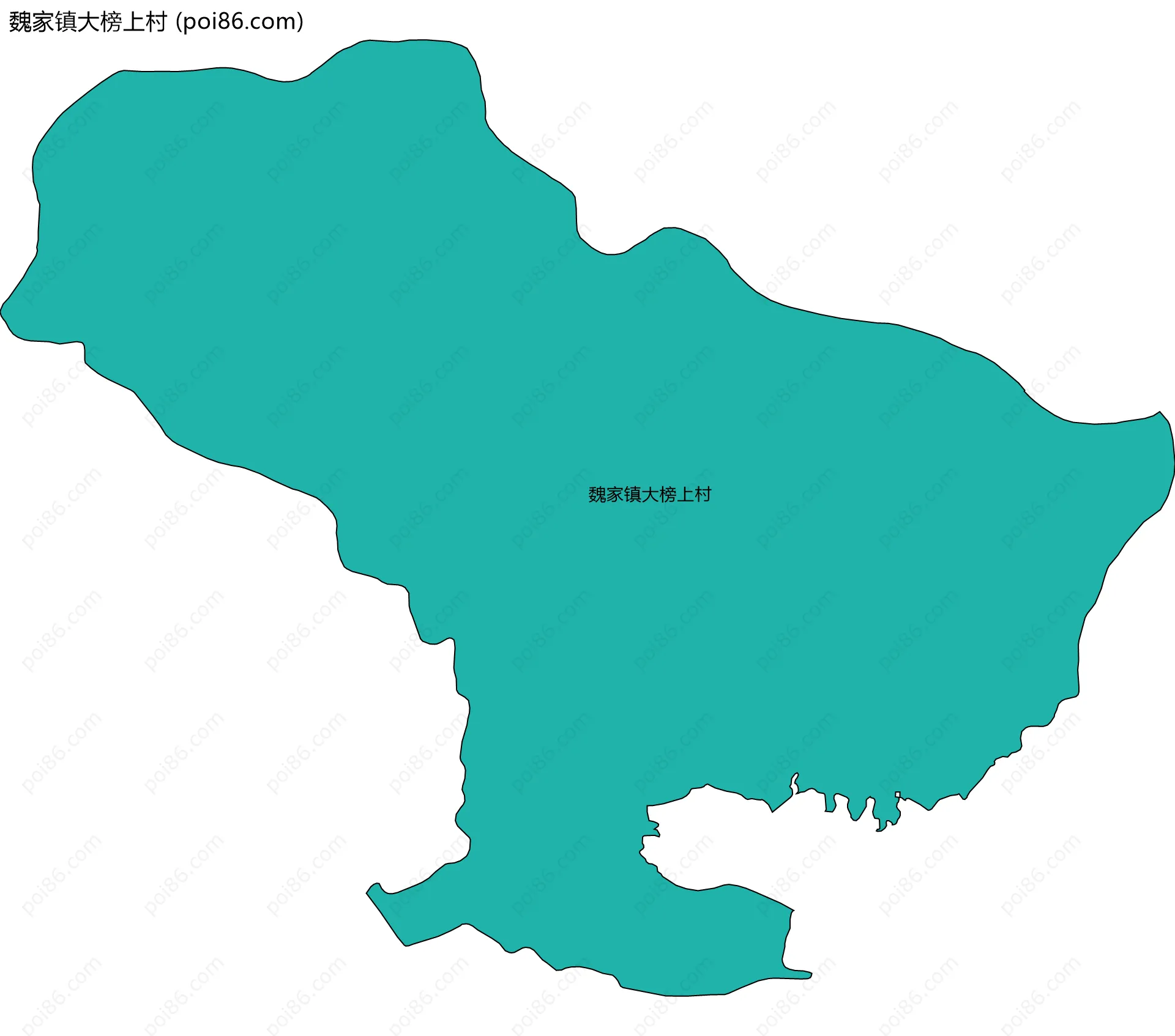 魏家镇大榜上村边界地图