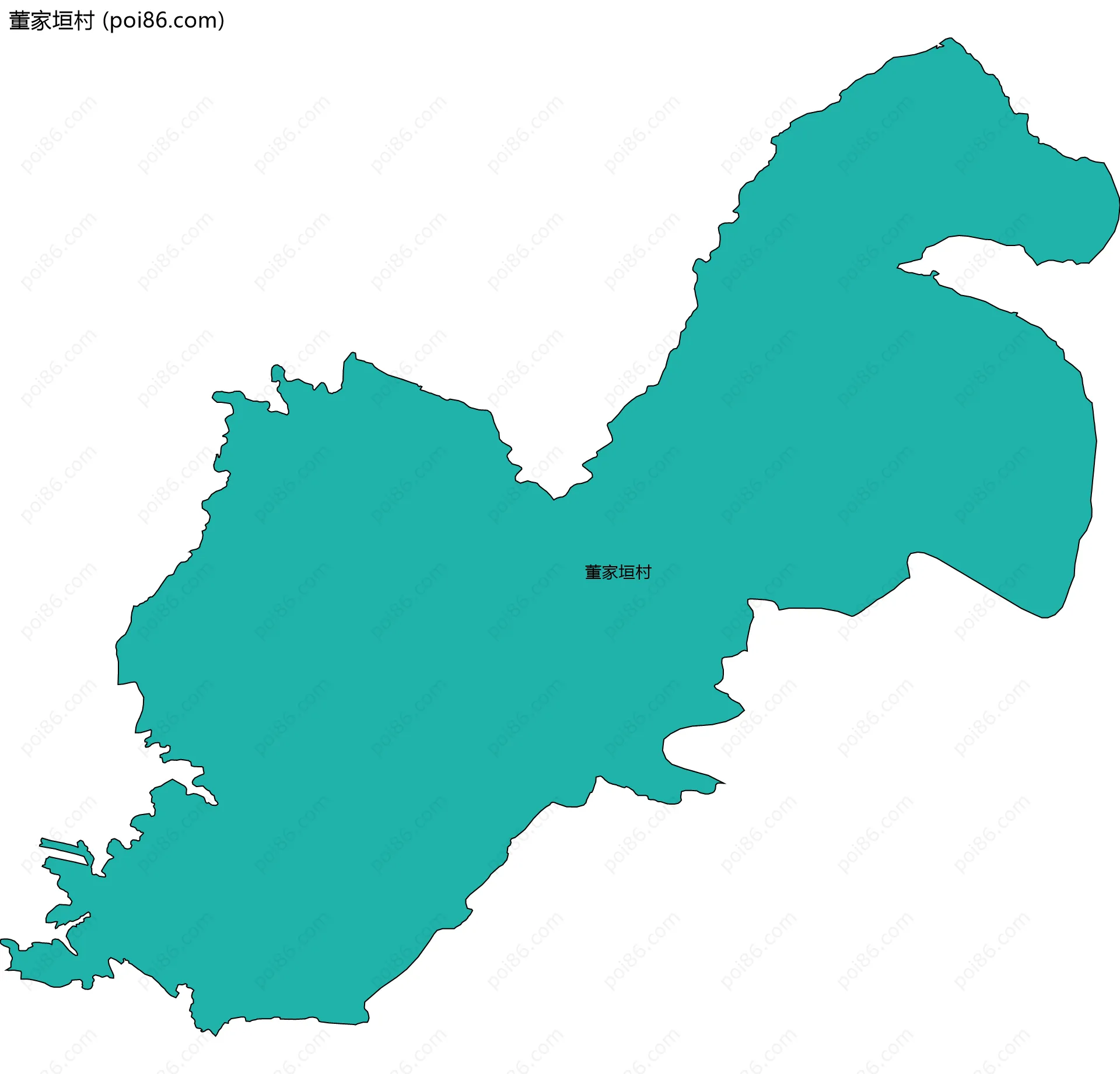 董家垣村边界地图