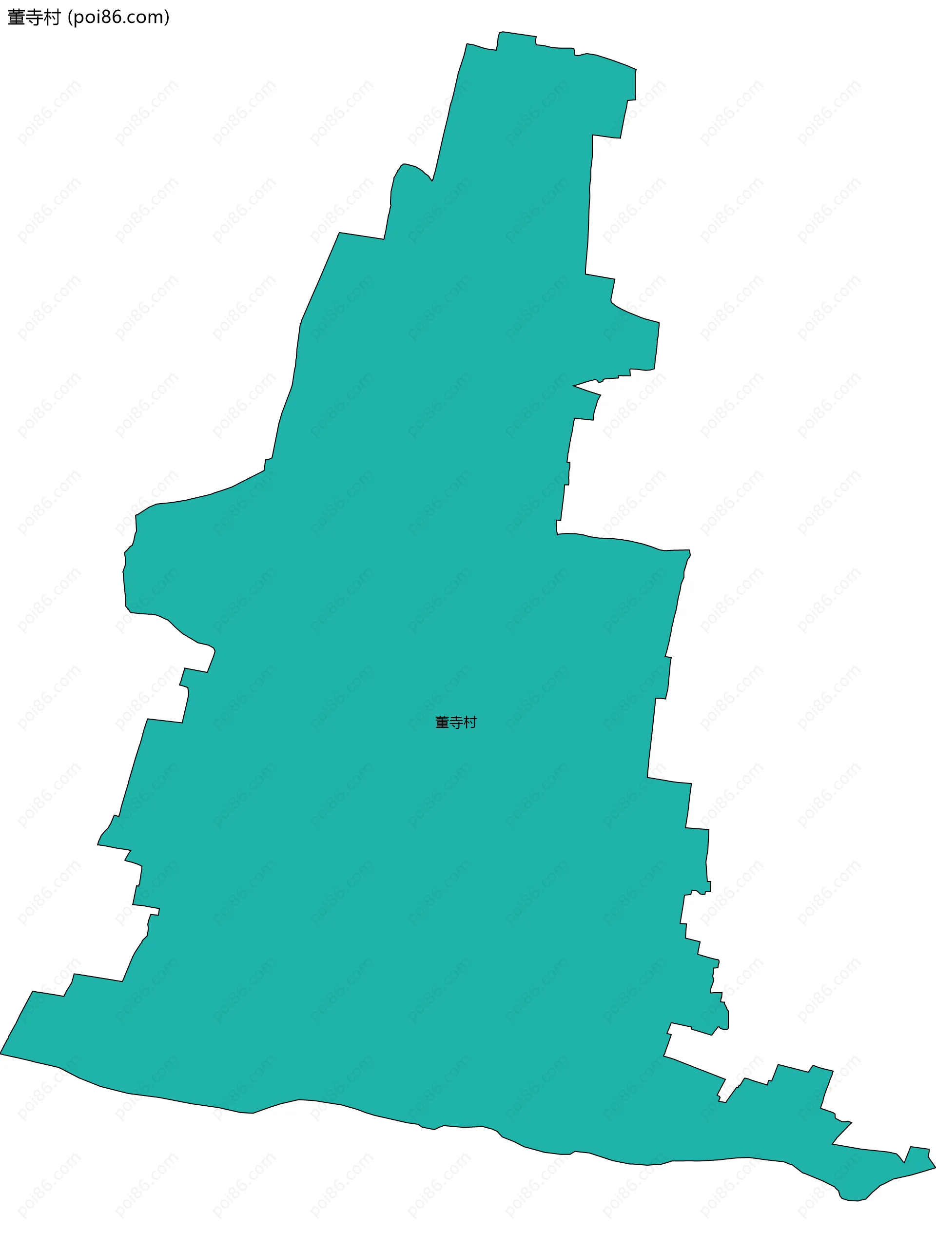 董寺村边界地图