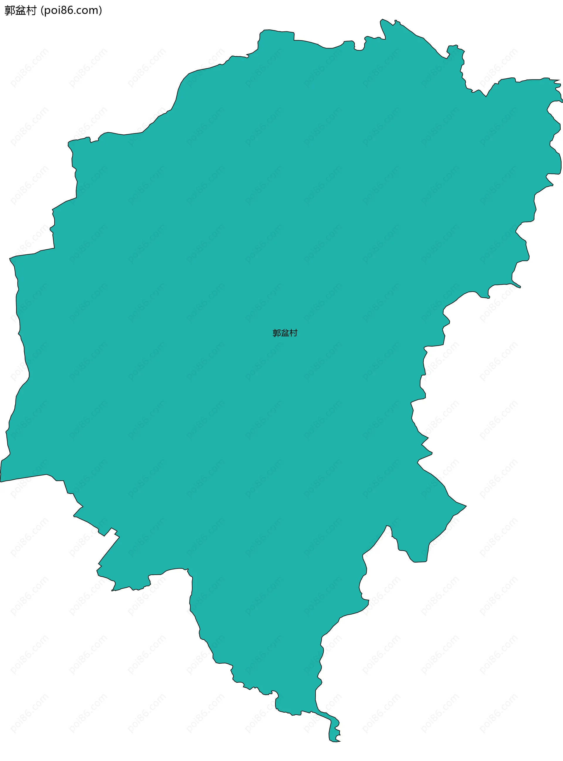 郭盆村边界地图