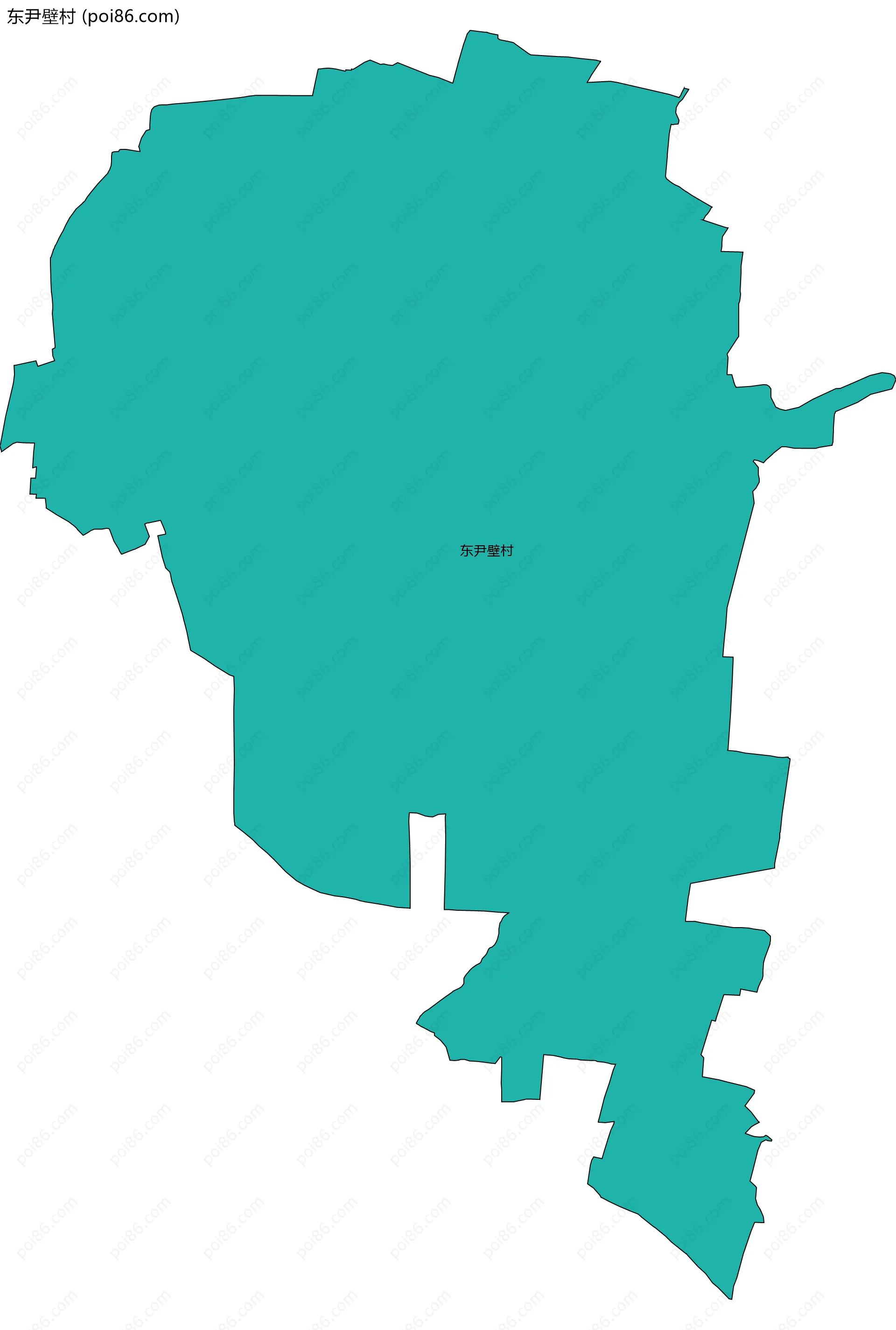 东尹壁村边界地图