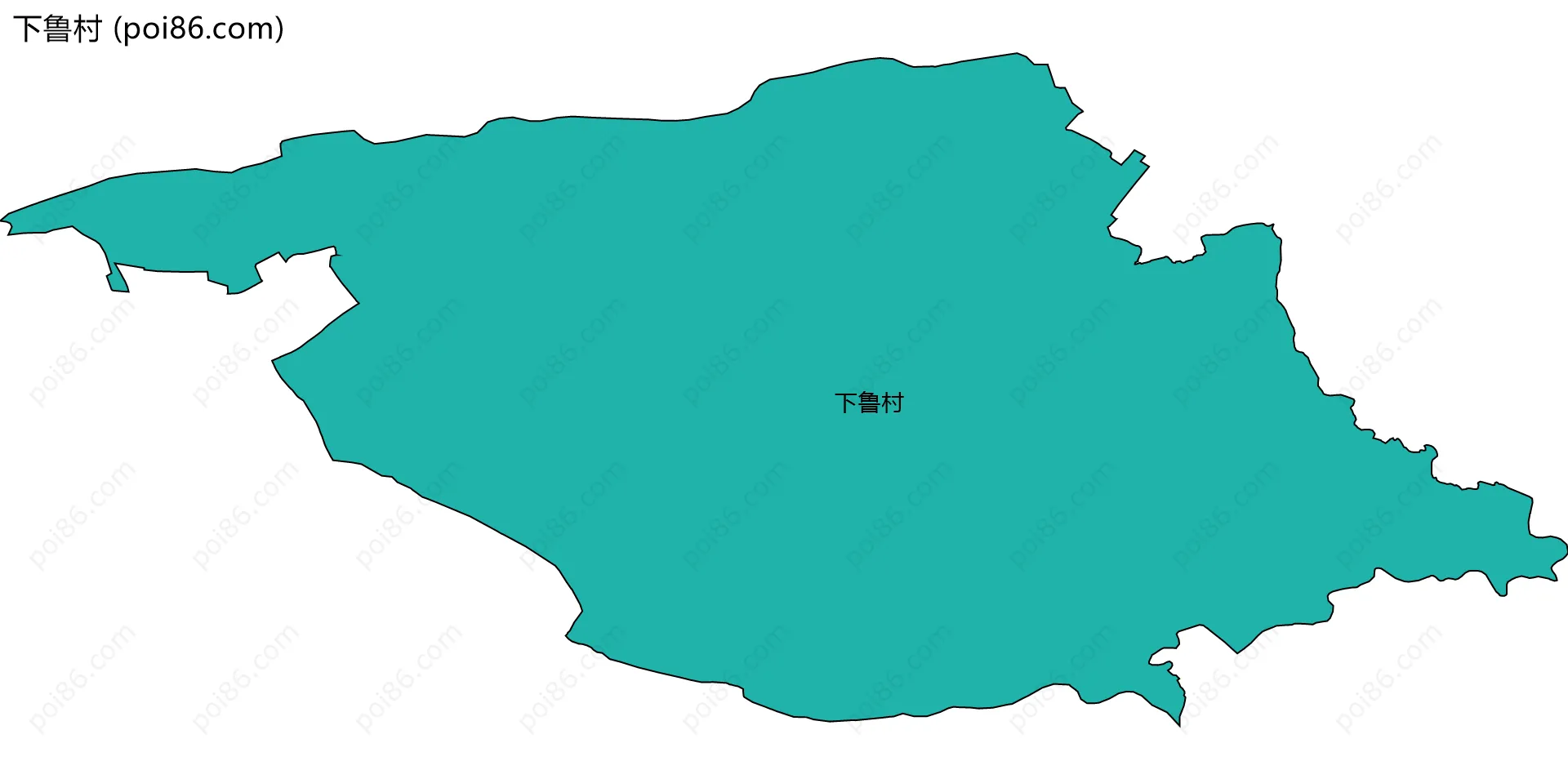 下鲁村边界地图